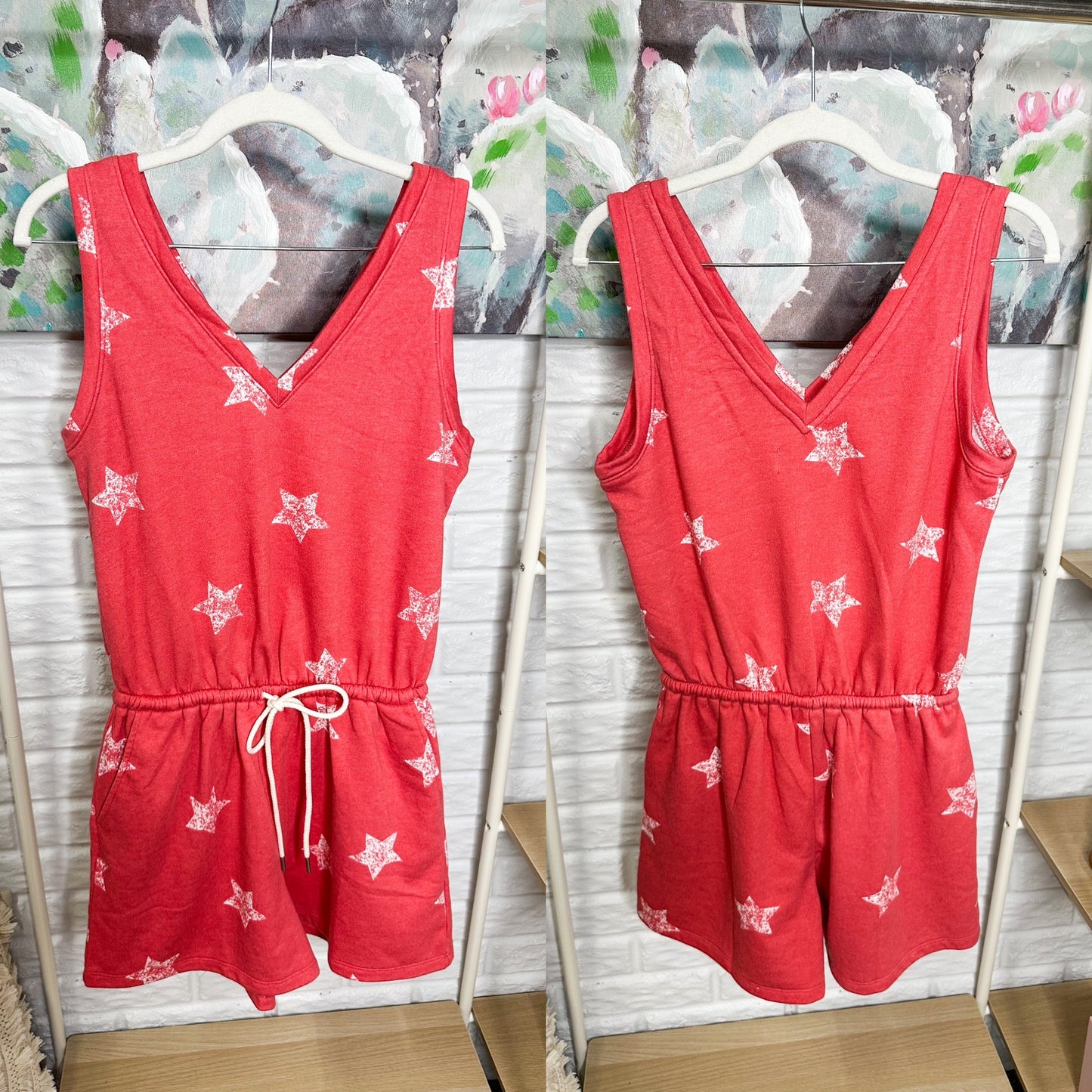 Lou & Grey New Star Terry V Neck Romper Size XS