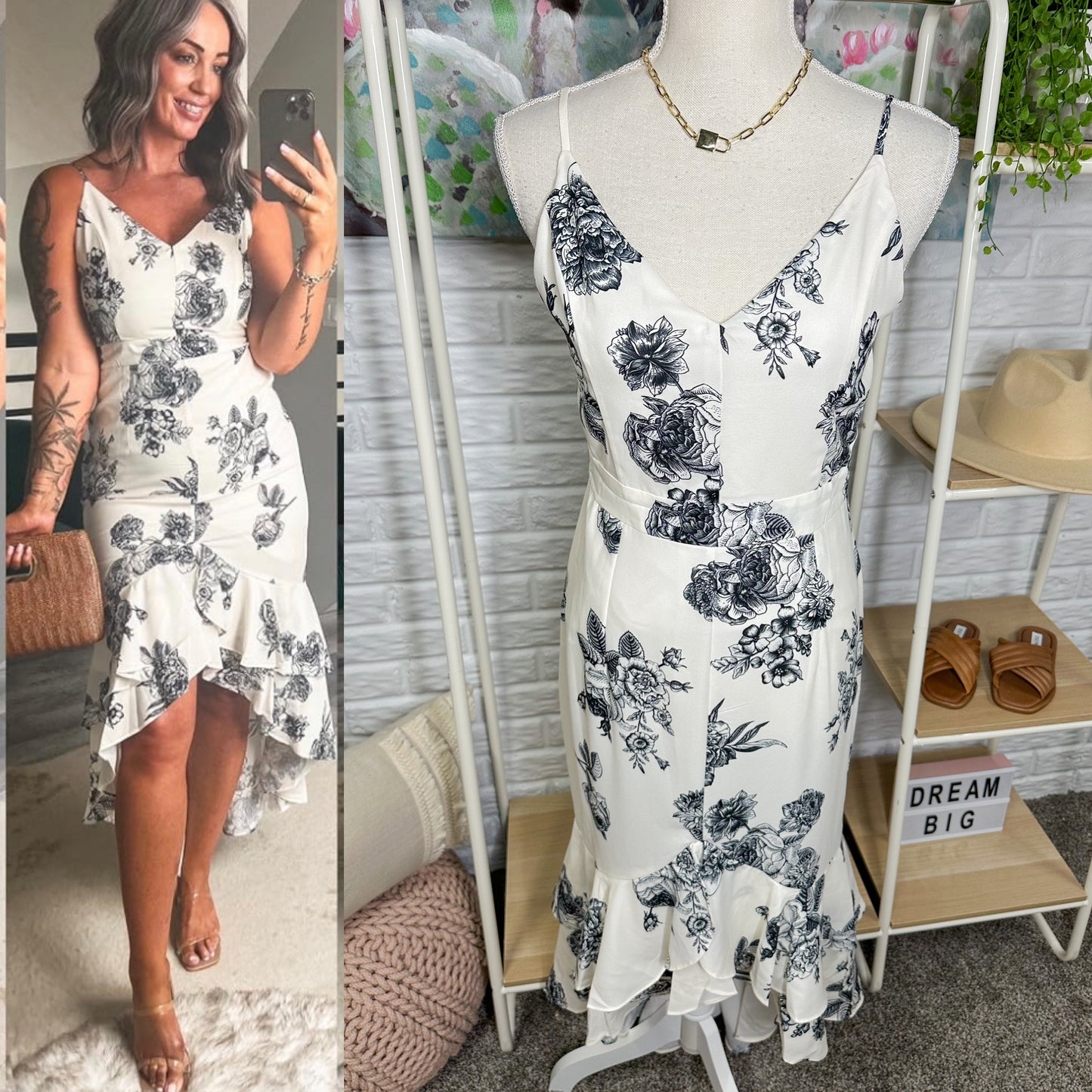 Cupshe X Madison New Bouquet Floral Dress Size Medium