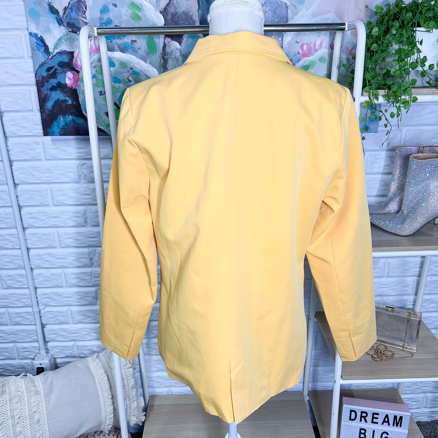 New Yellow Blazer Jacket Size Medium