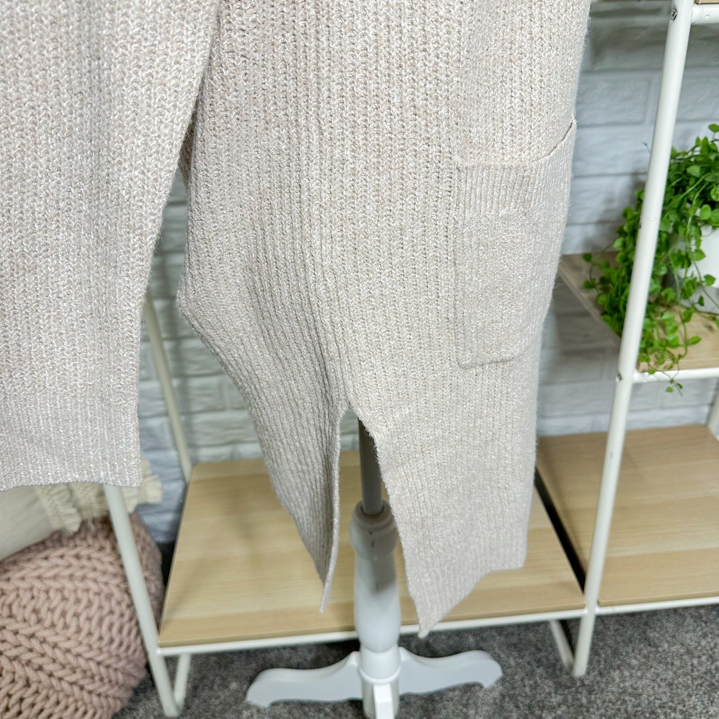 Maurice’s Cream Knit Long Duster Cardigan Size XS