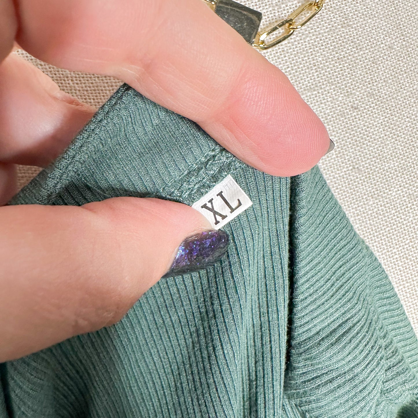 Missjoy Green Long Sleeve Bodysuit (XL)