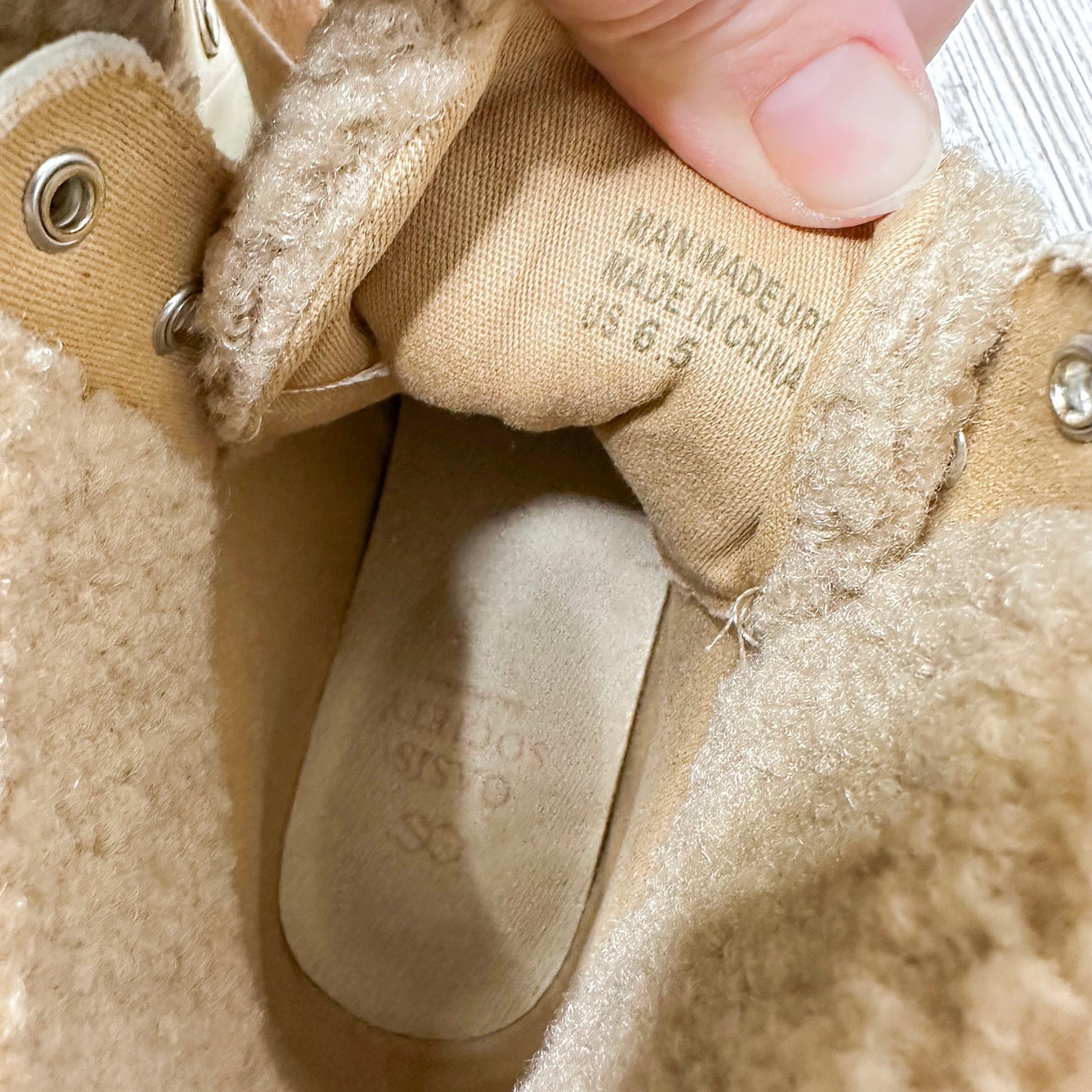 Oasis Society Aaliyah Sherpa Winter Boot Size 6.5