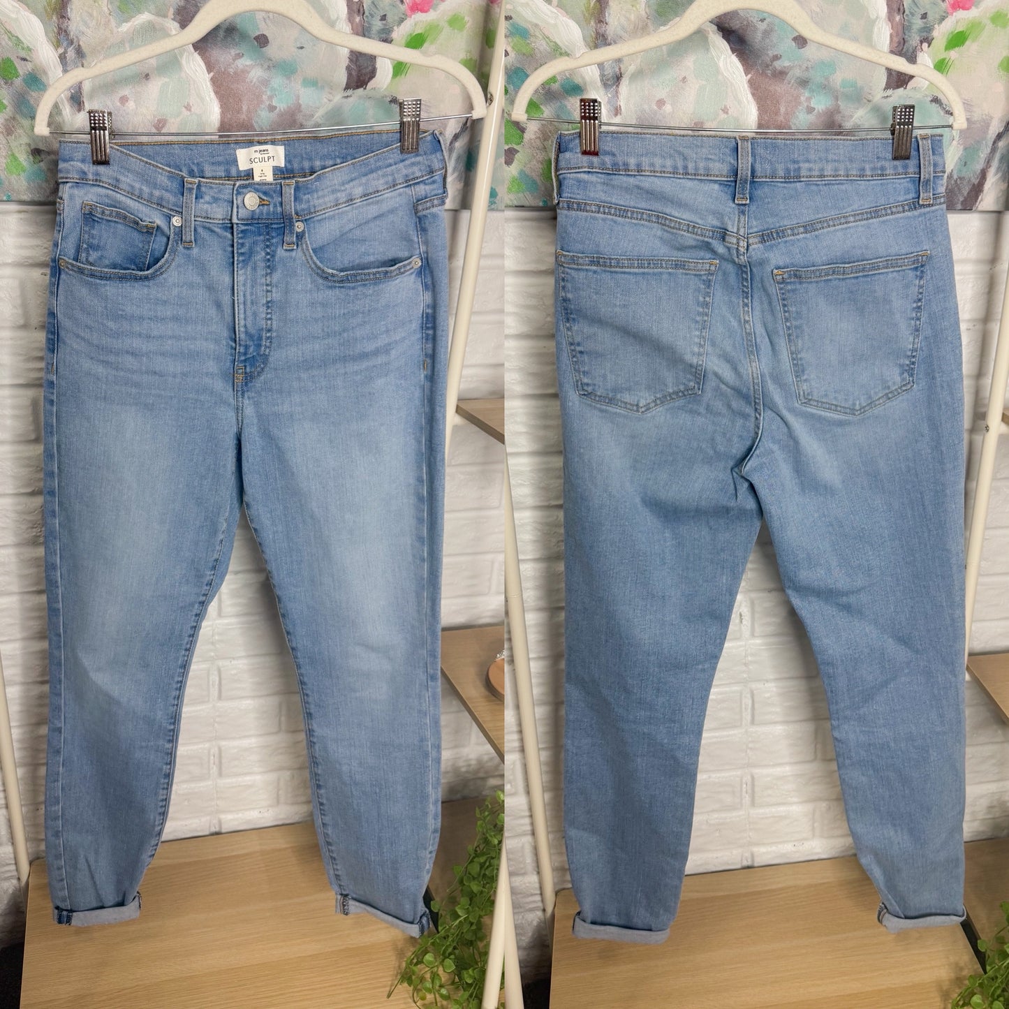 Maurice’s Sculpt High Rise Skinny Jeans (8 long)