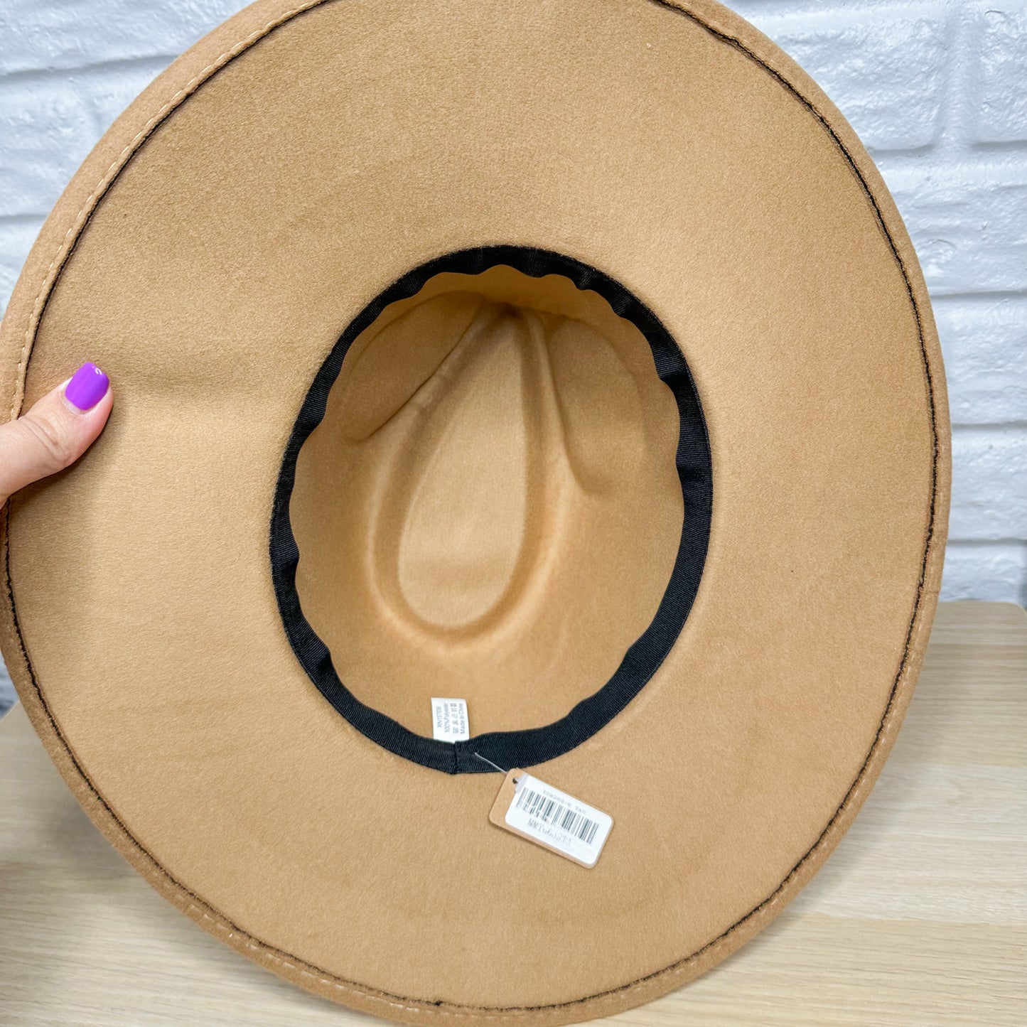 Sew In Style New Tan Fedora Hat