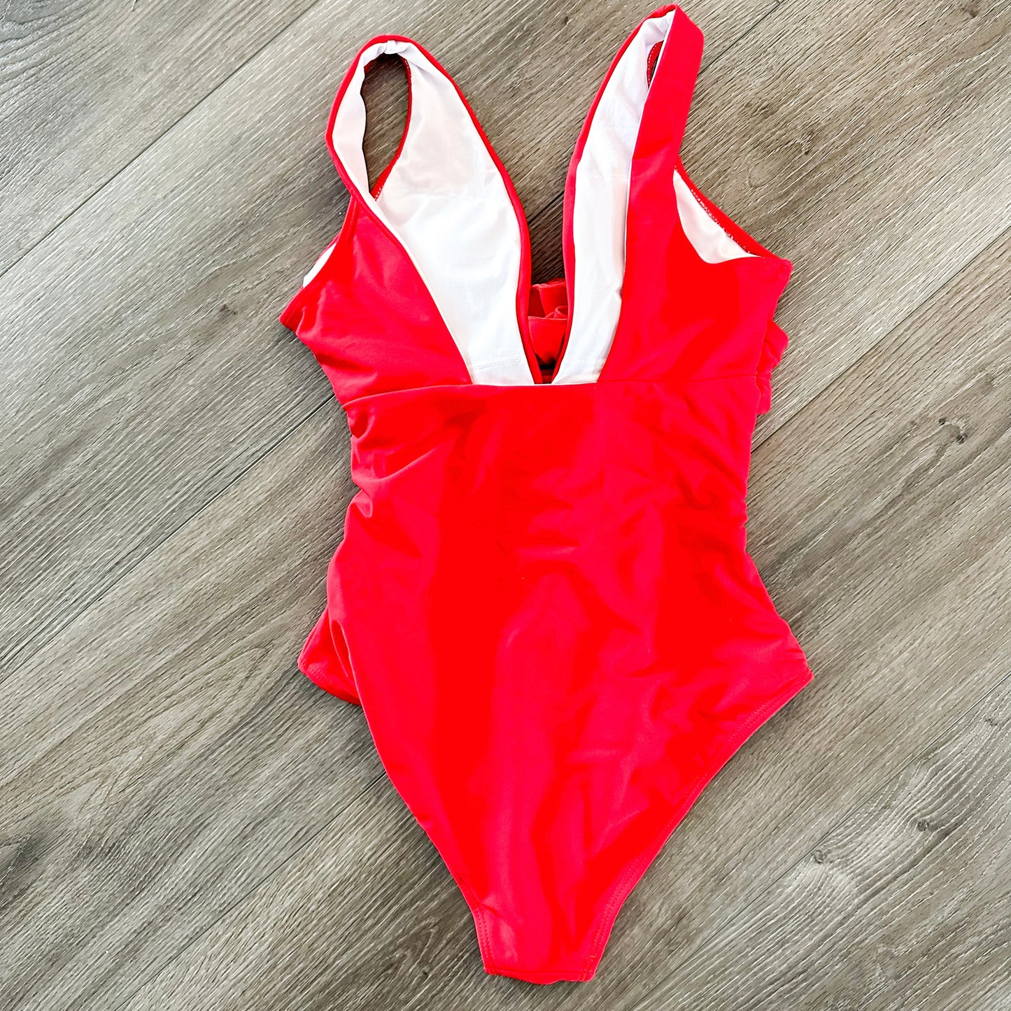 IDOPIP New Red Rose One Piece Swimsuit (M)