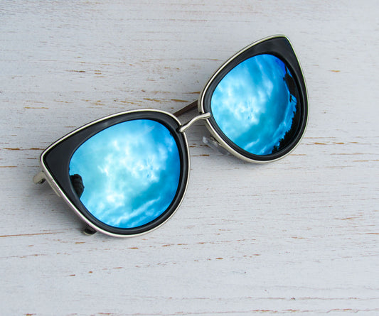 New Blue Mirror Sunglasses