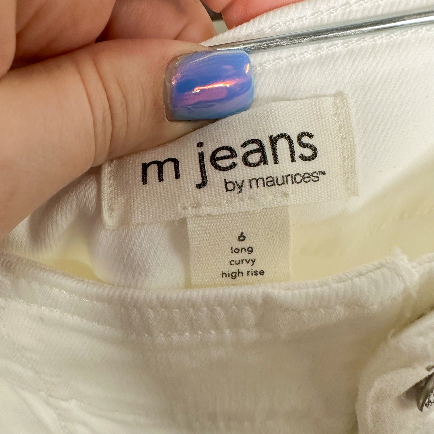 Maurice’s White Curvy High Rise Flare Jeans (6)