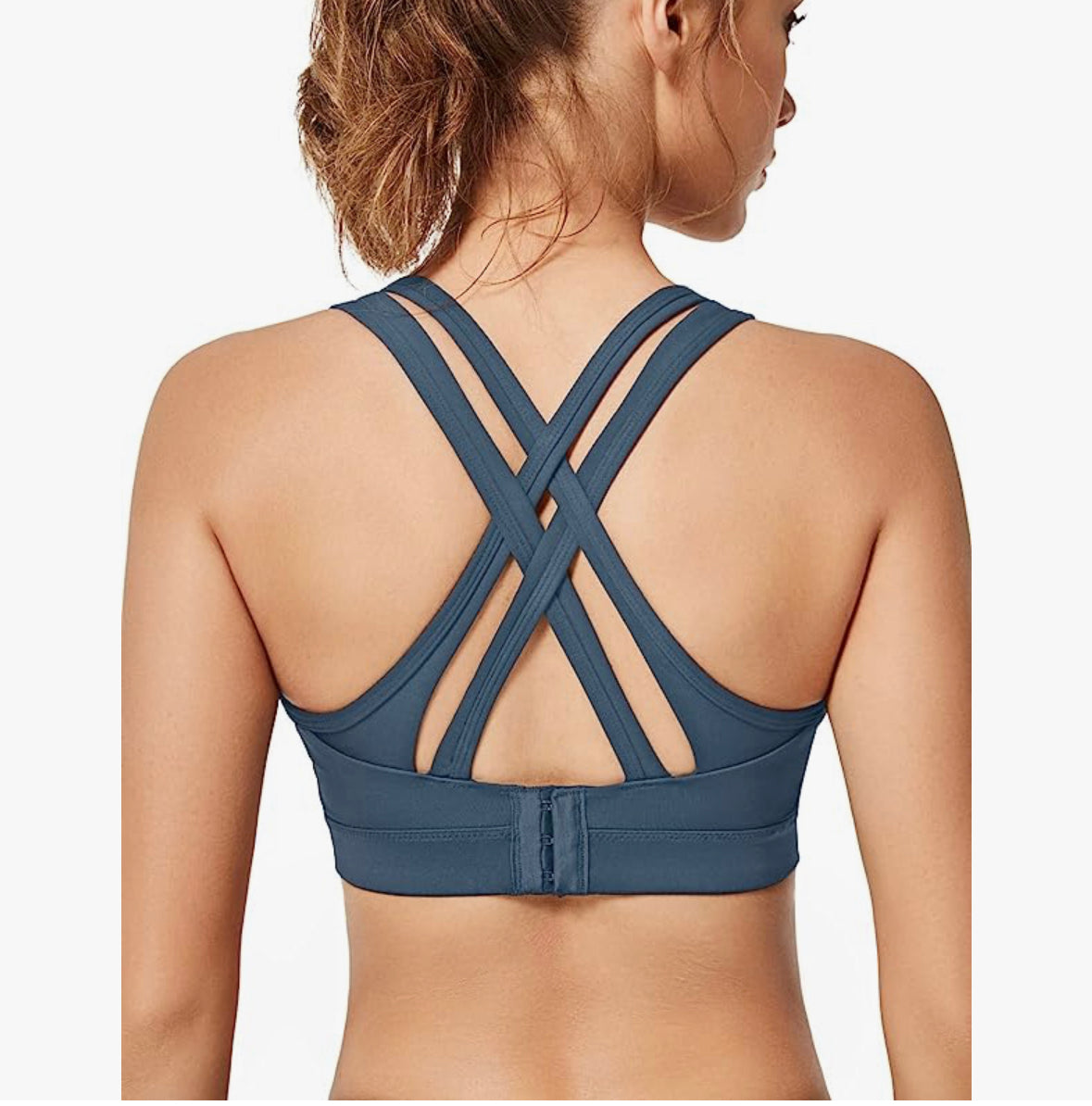 Yvette High Impact Cross Back Sports Bra Size Medium+