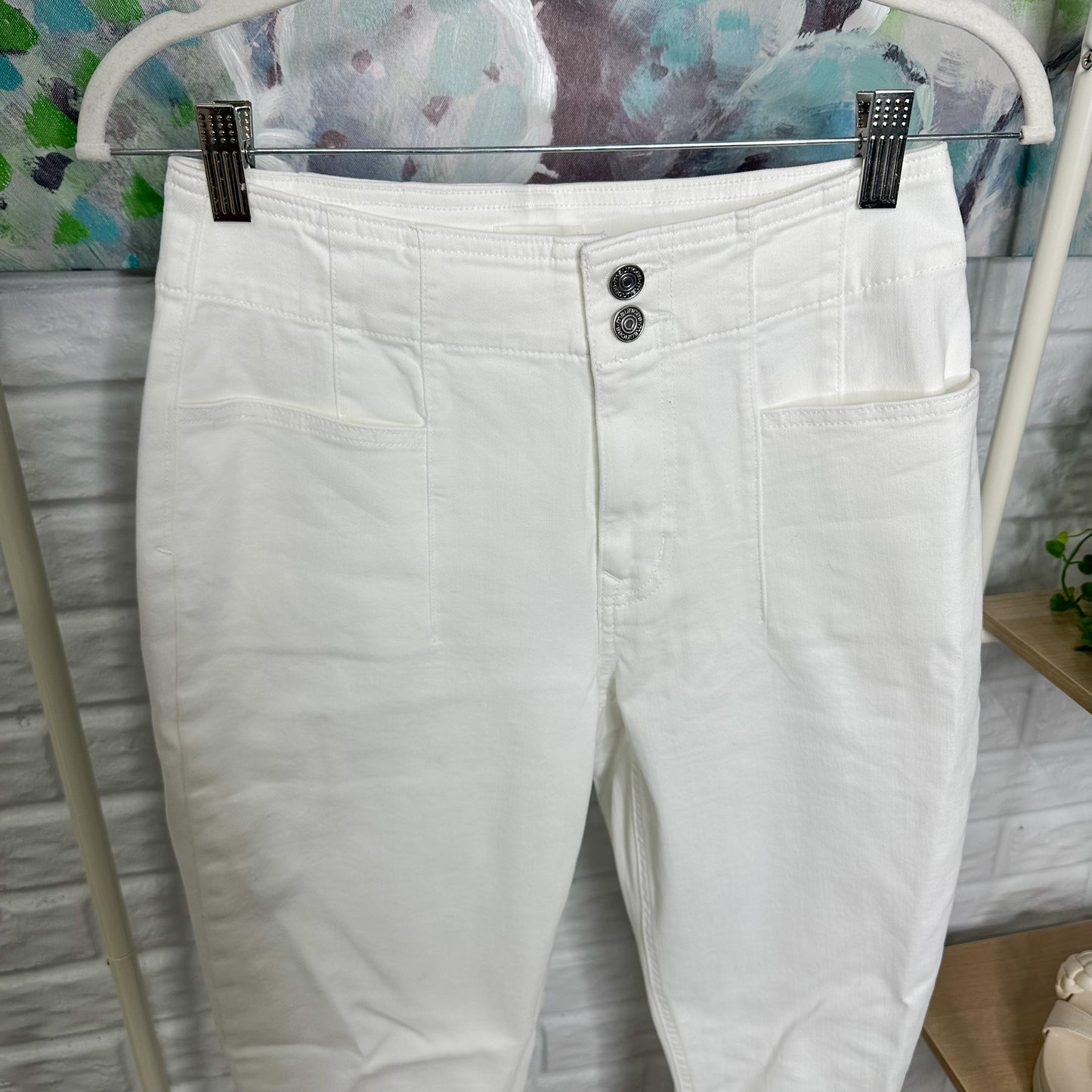 Maurice’s White Curvy High Rise Flare Jeans (6)