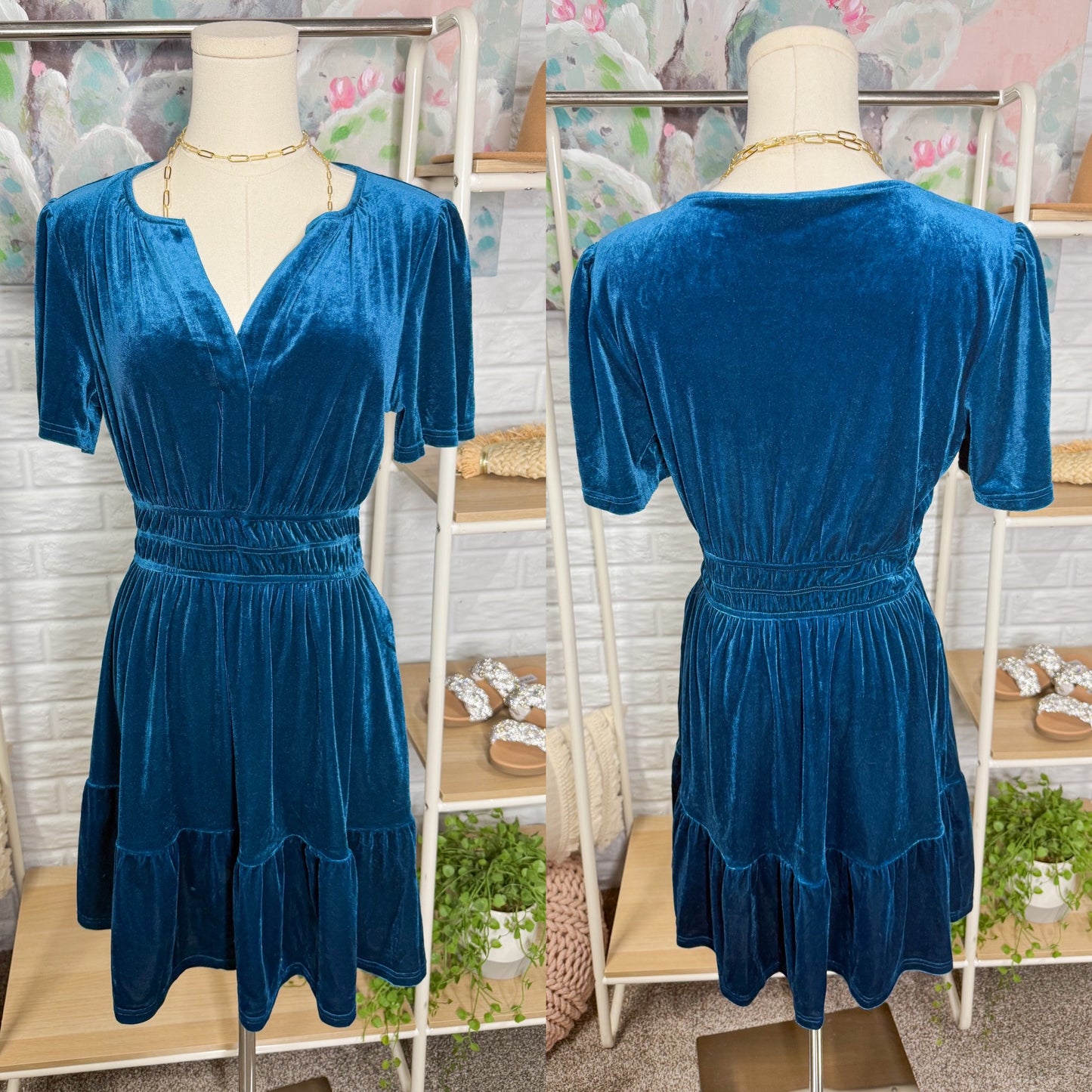 Simplee New Velvet Cocktail Dress (S)