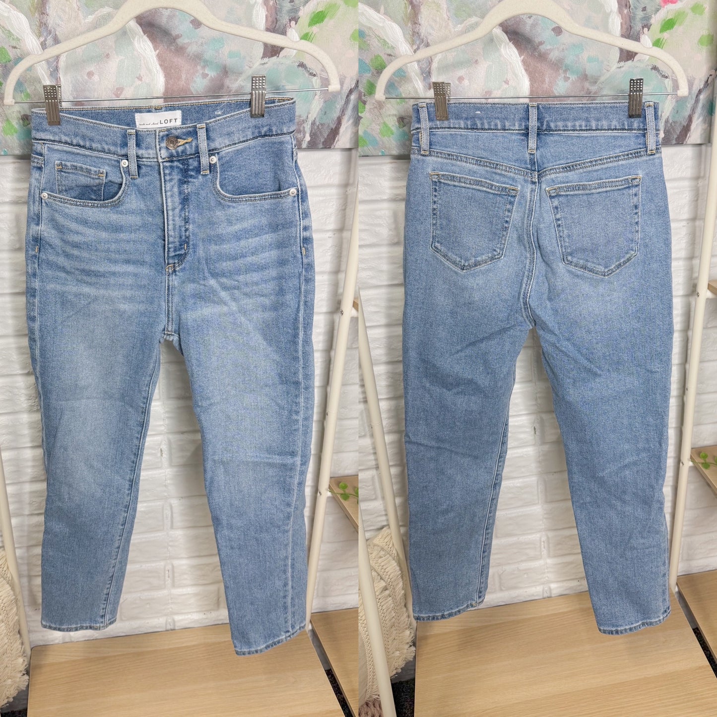 LOFT High Rise Slim Fit Jeans (0/25)