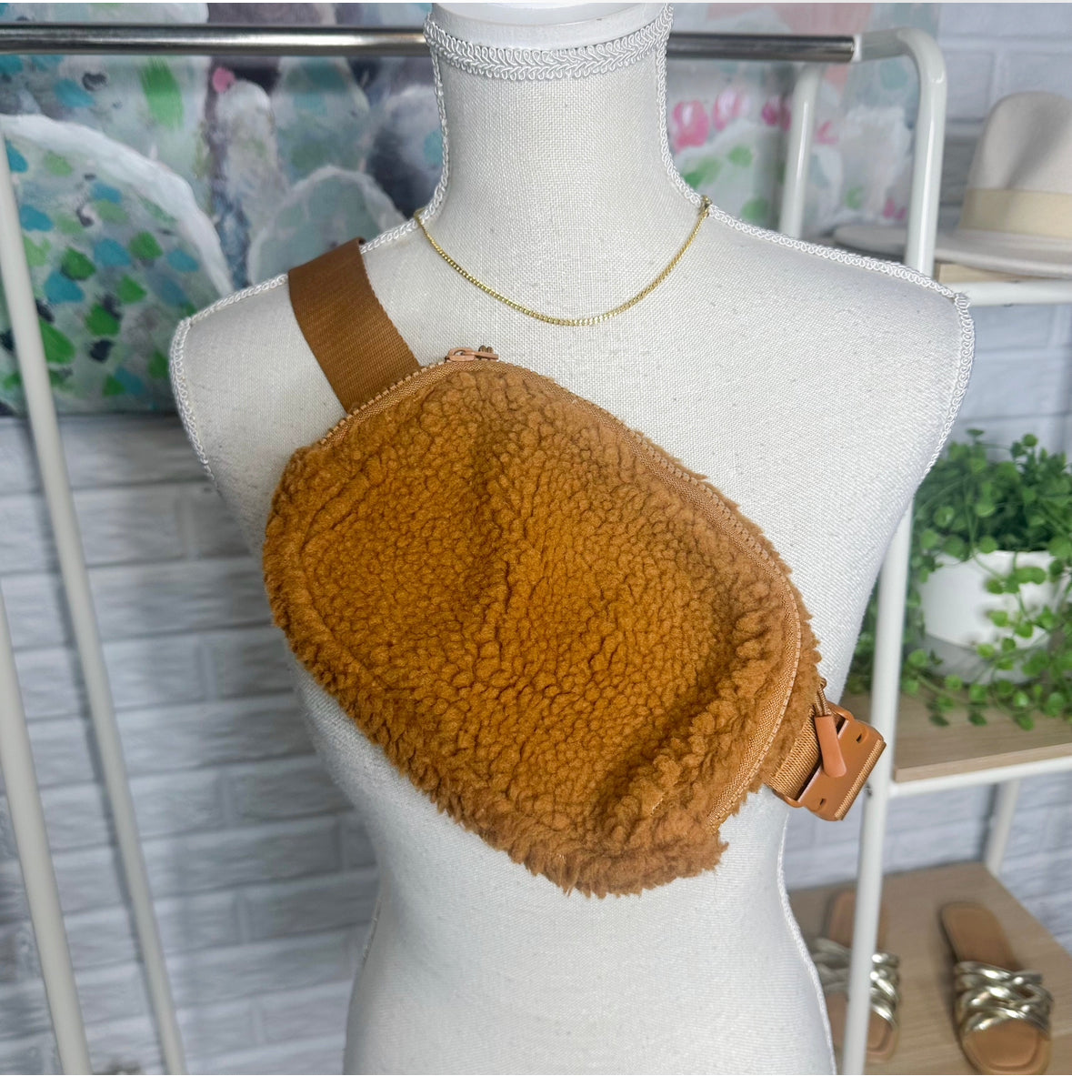 Maurice’s Brown Sherpa Belt Bag