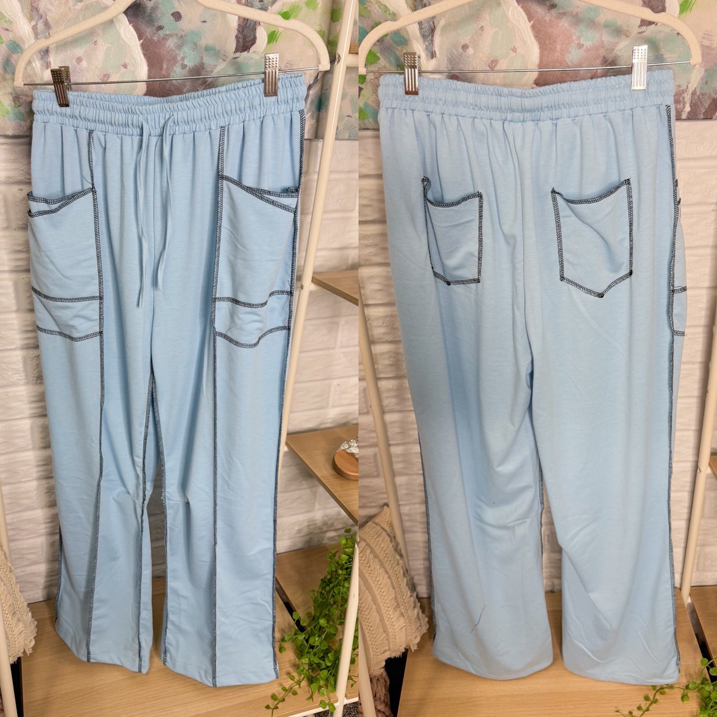 Blue Barrel Wide Leg Pants (multiple sizes available)