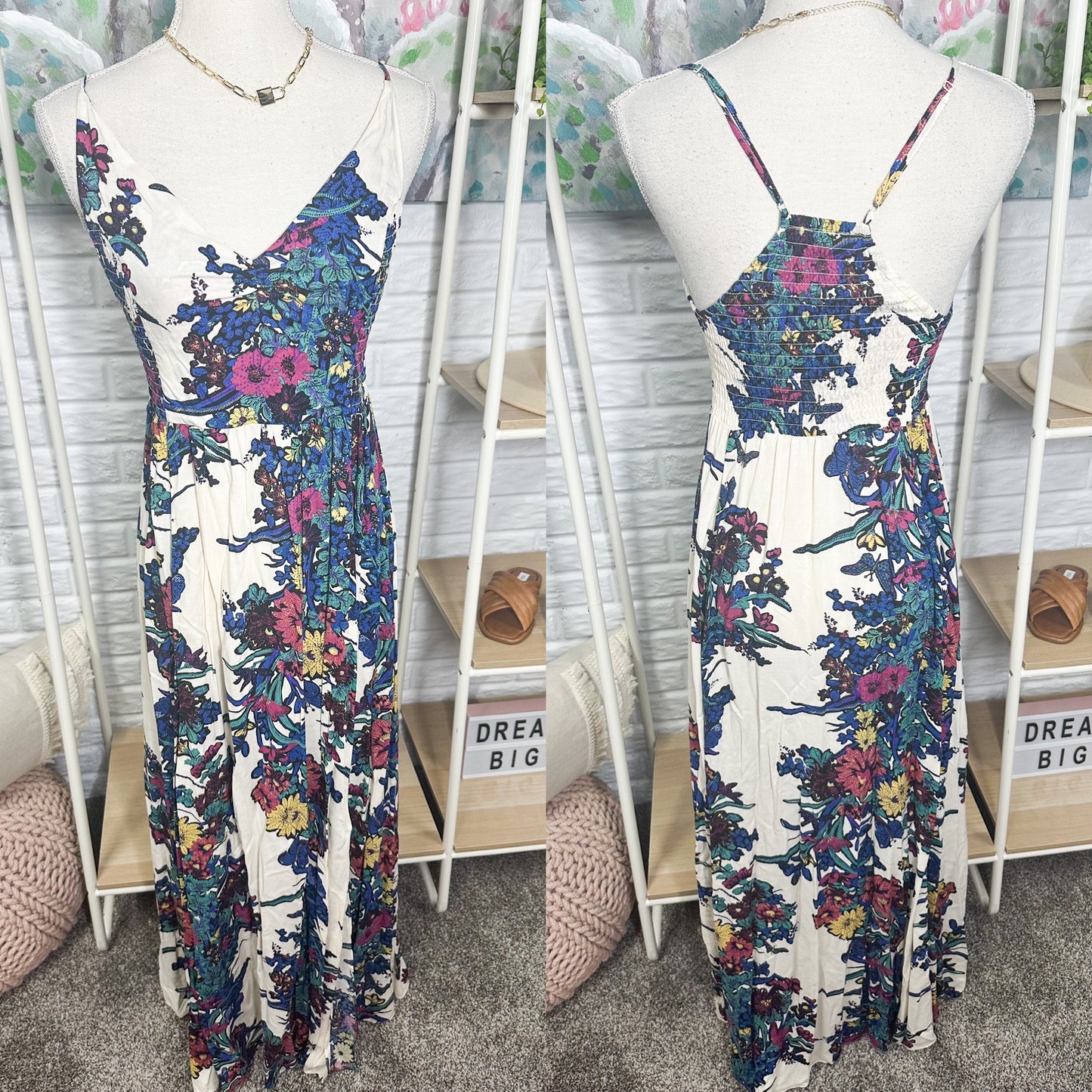 Free People Through The Vine Maxi Dress Size Medium