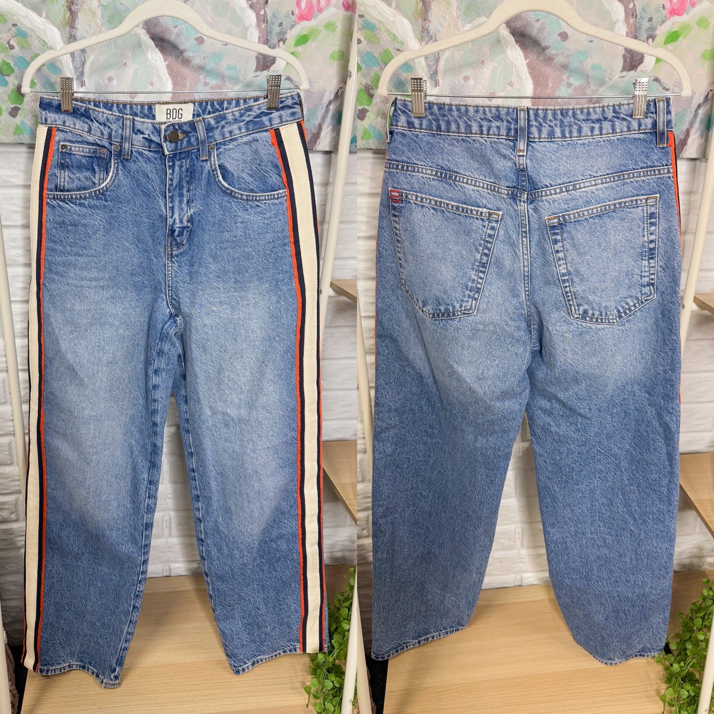 Urban Outfitters BDG Bella Baggy Jean - Side Stripe (28)