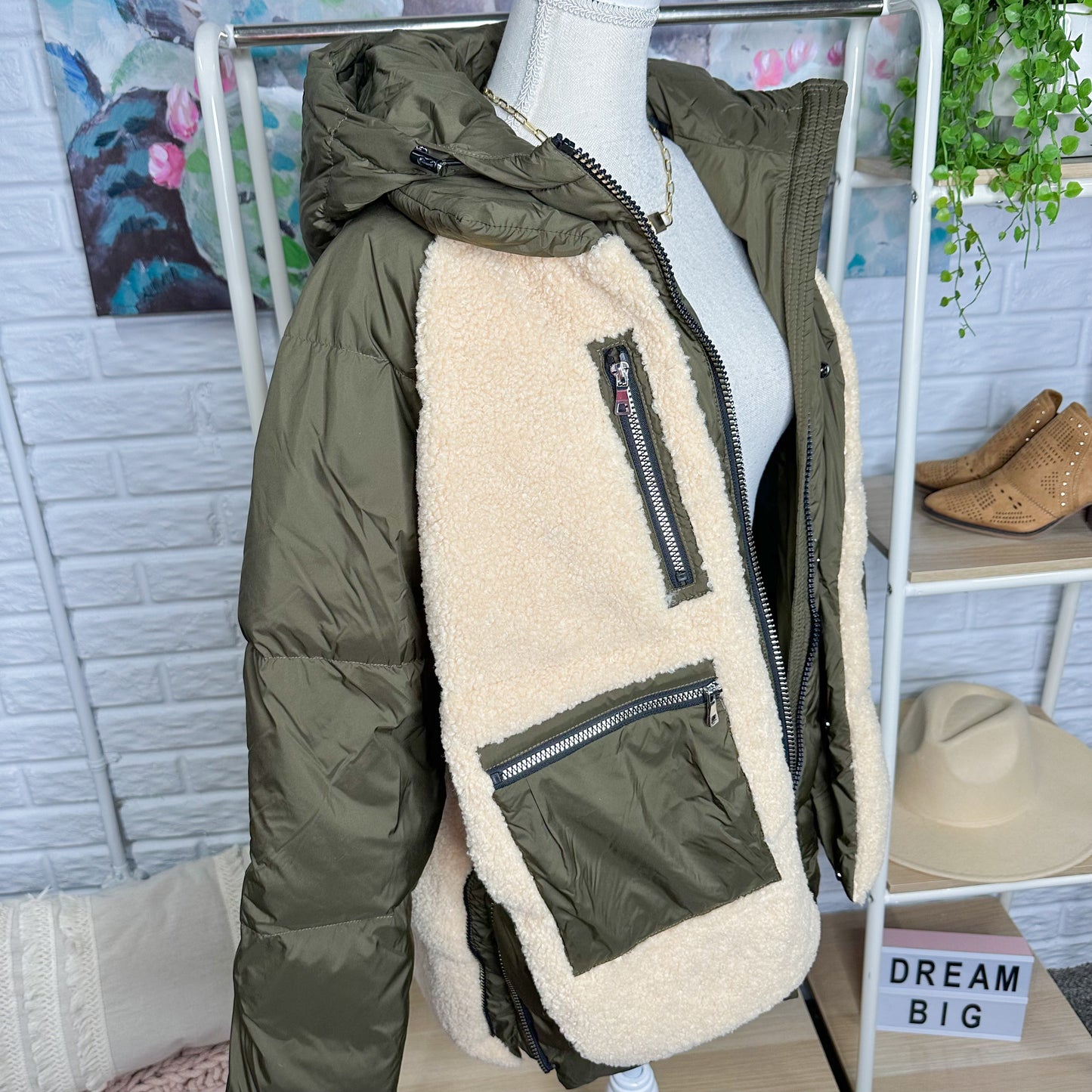 Orolay New Thickened Winter Down Sherpa Coat Size Large