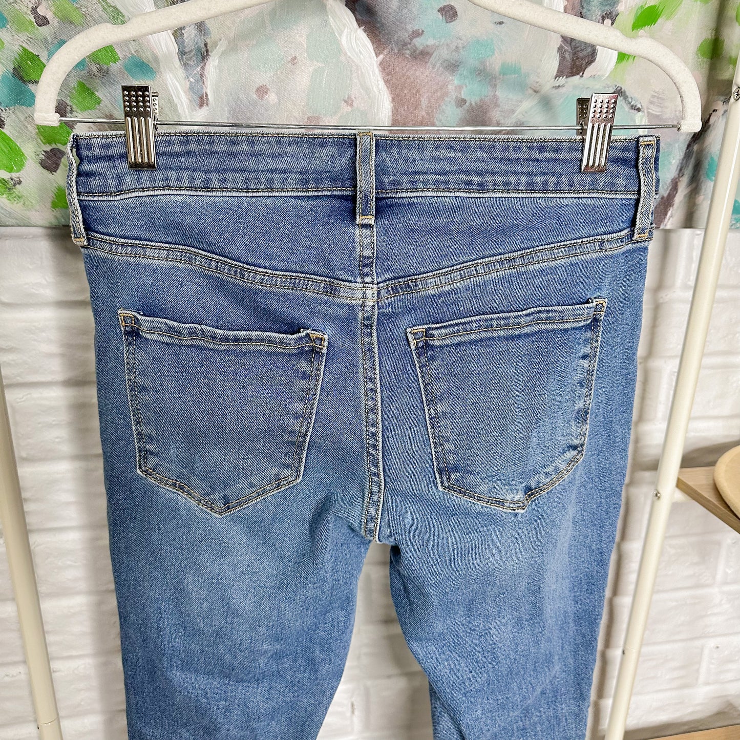 Old Navy Mid Rise Rockstar Super Skinny Jeans Size 4