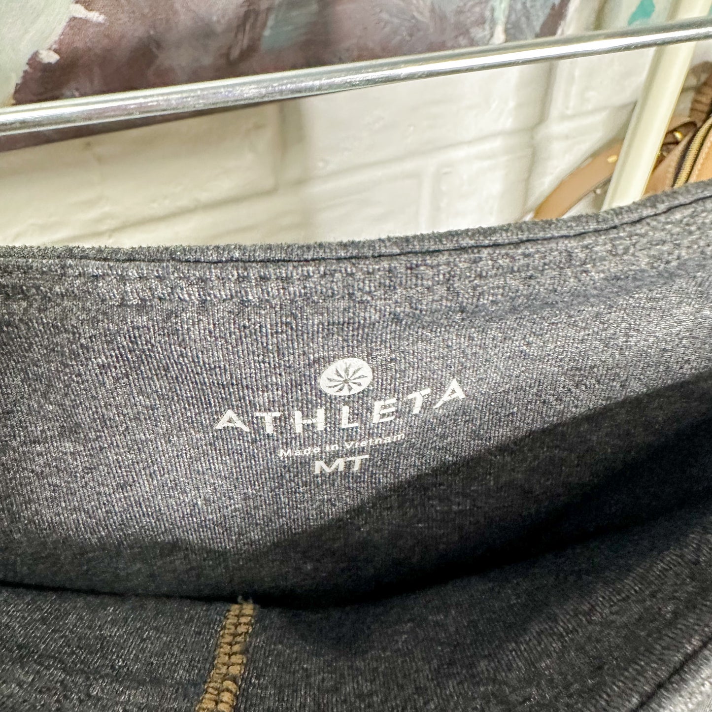 Athleta Gray Chaturanga Kick Flare High Rise Pant Size Medium Tall