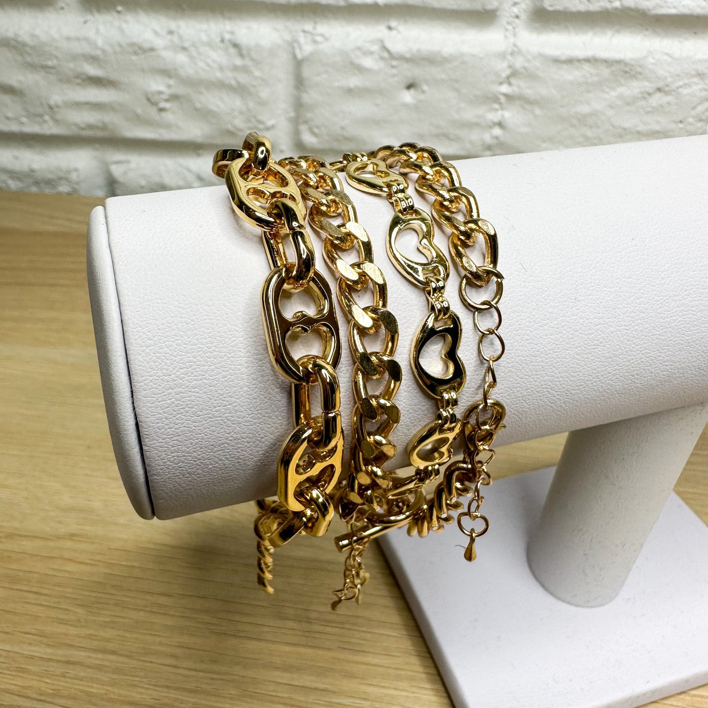 KC Chic Designs 4 Piece Gold Bracelet Set