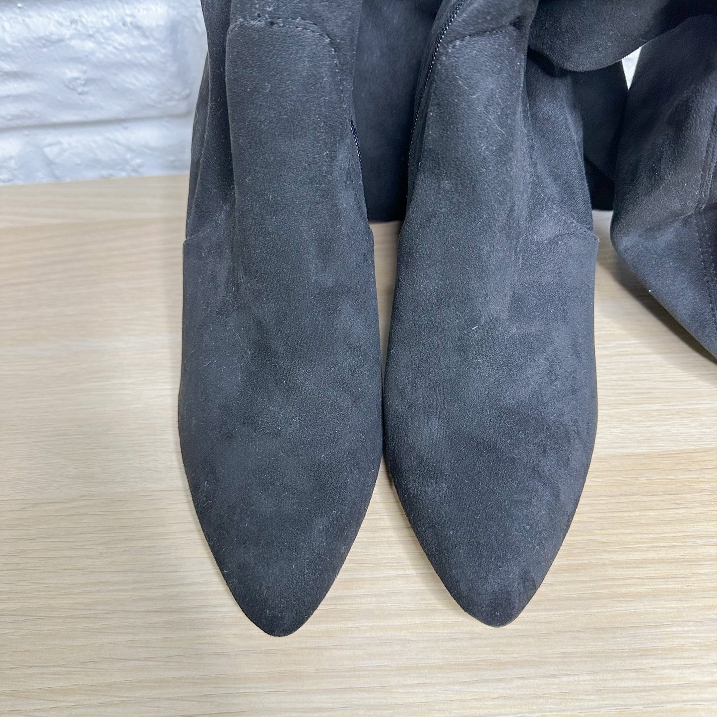 Scoop Black Suede Over The Knee Boots Size 9.5
