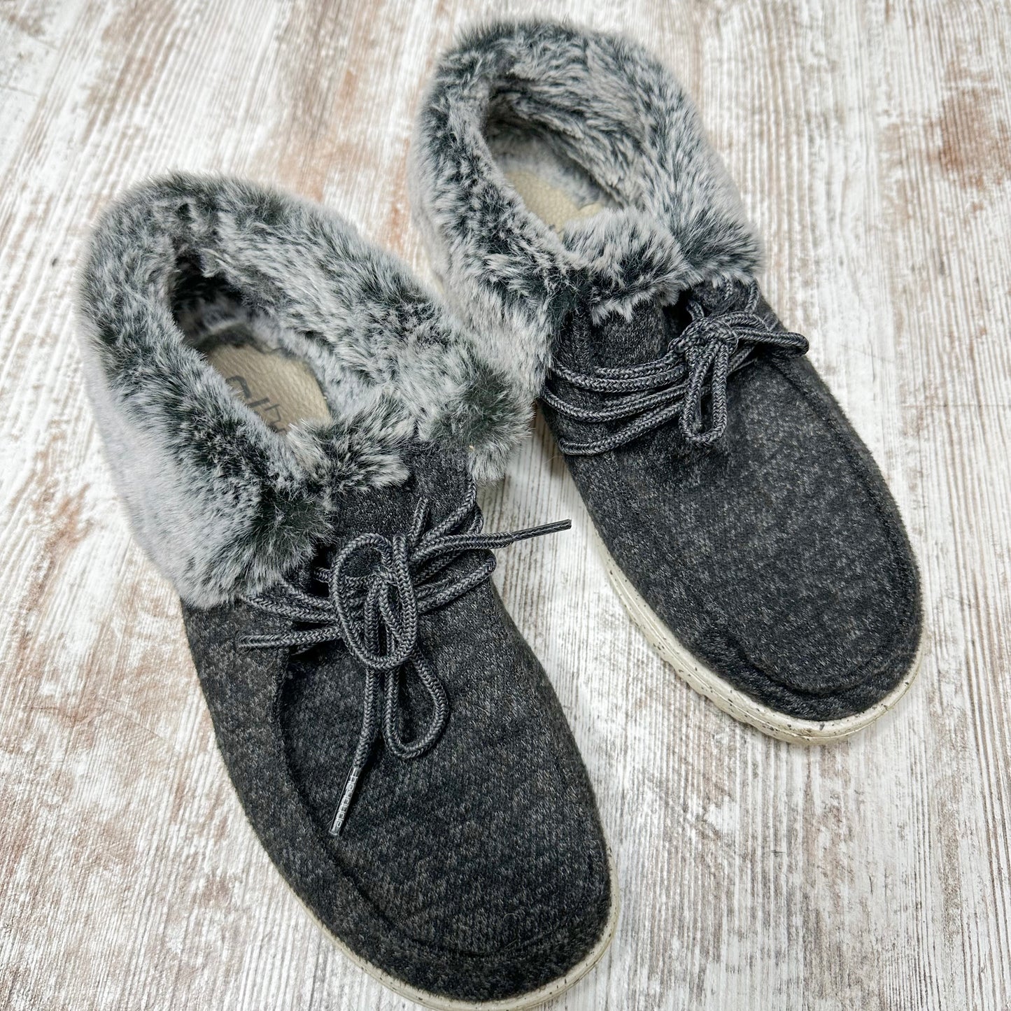Hey Dudes Britt Dark Charcoal Slip On Bootie Size 9