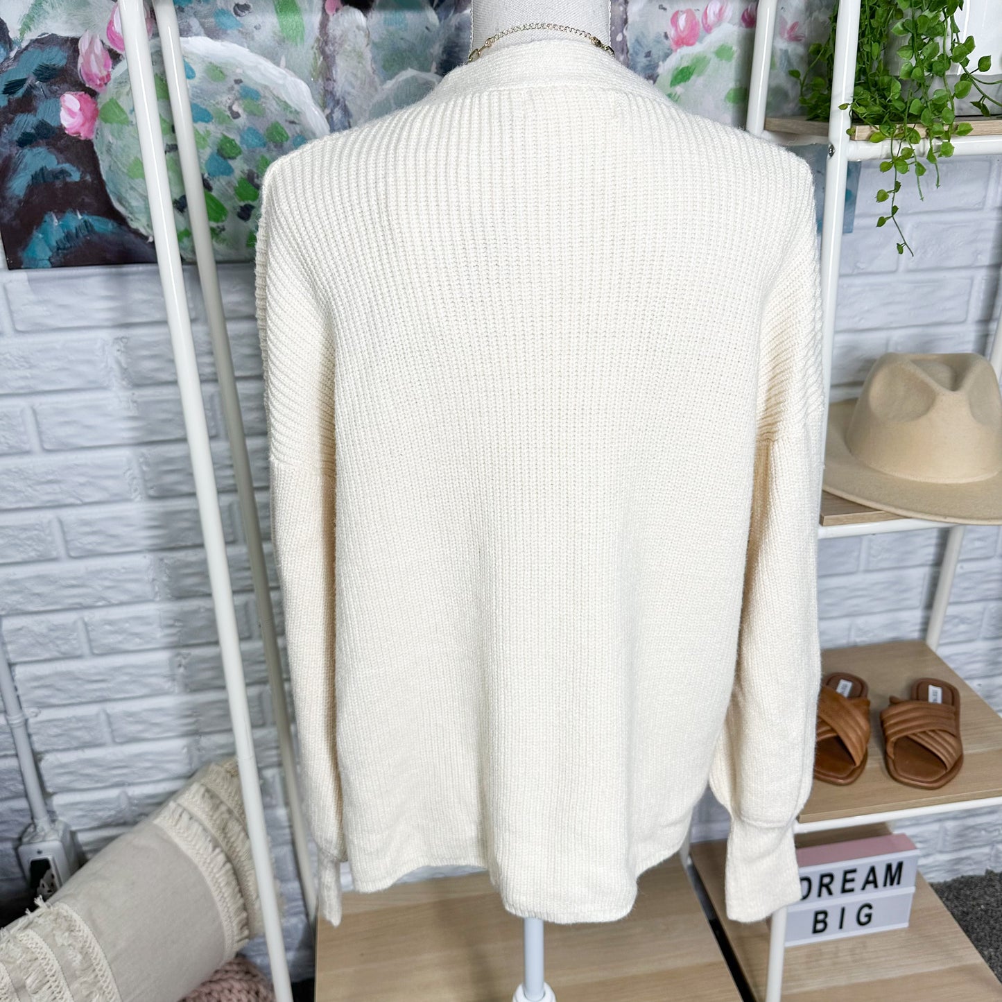 Selfie Couture New Bone Knit Cardigan Size XS/S