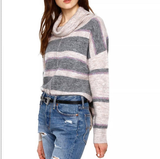 Evereve Heartloom New Portia Cowl Neck Stripe Sweater (S)