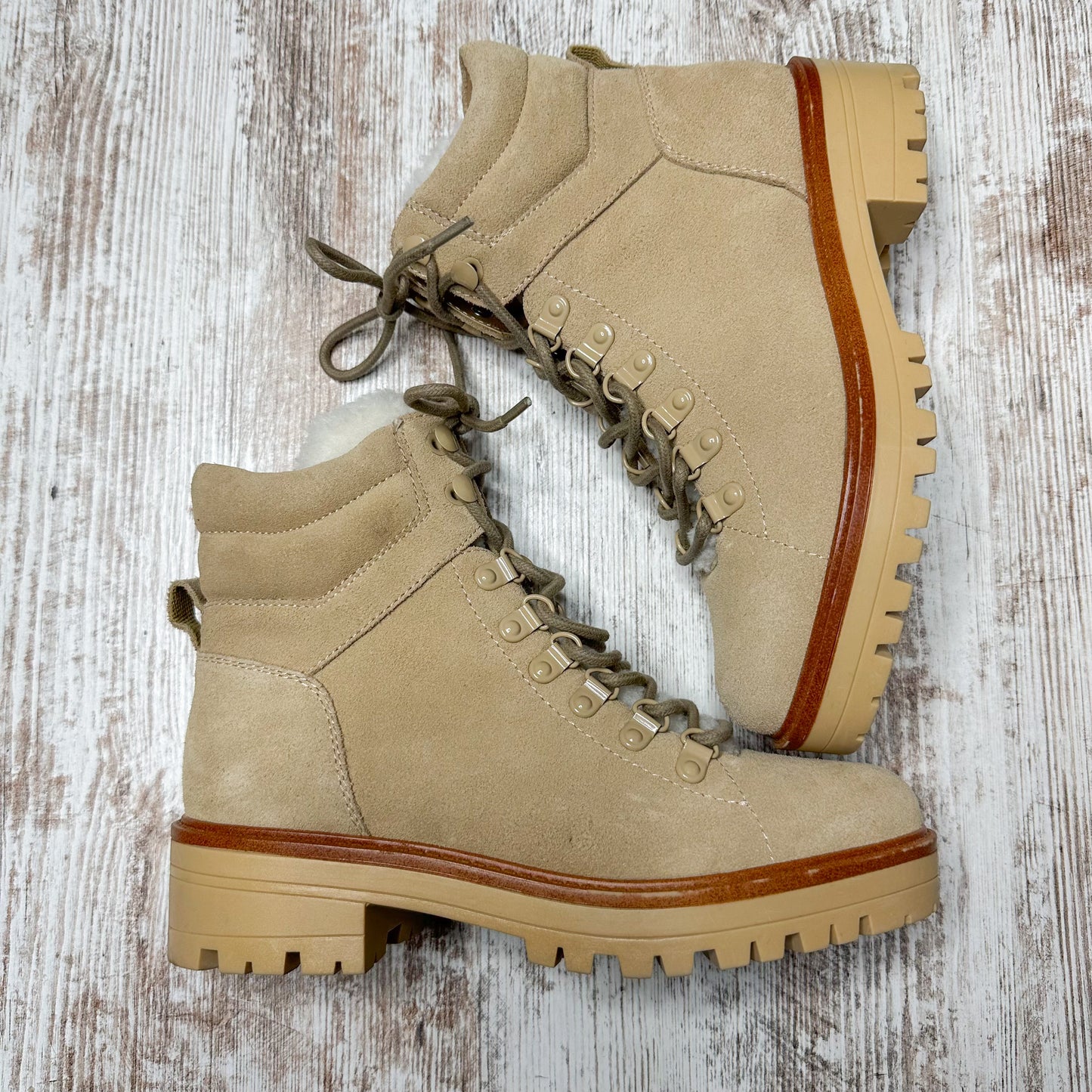 Marc Fisher Mallie Lace Up Hiking Boot Size 6.5