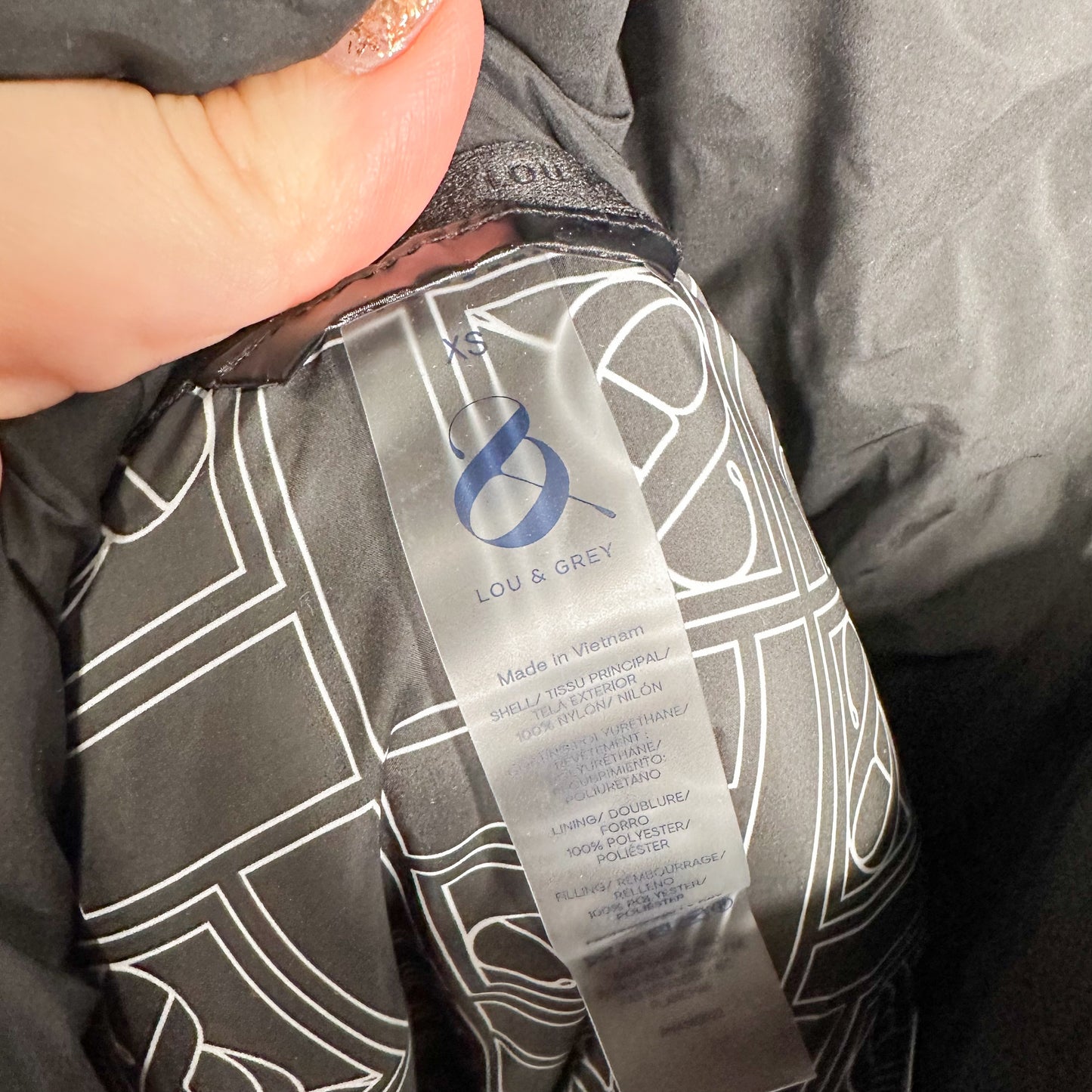 Lou & Grey Black Active Puffer Jacket Size XS