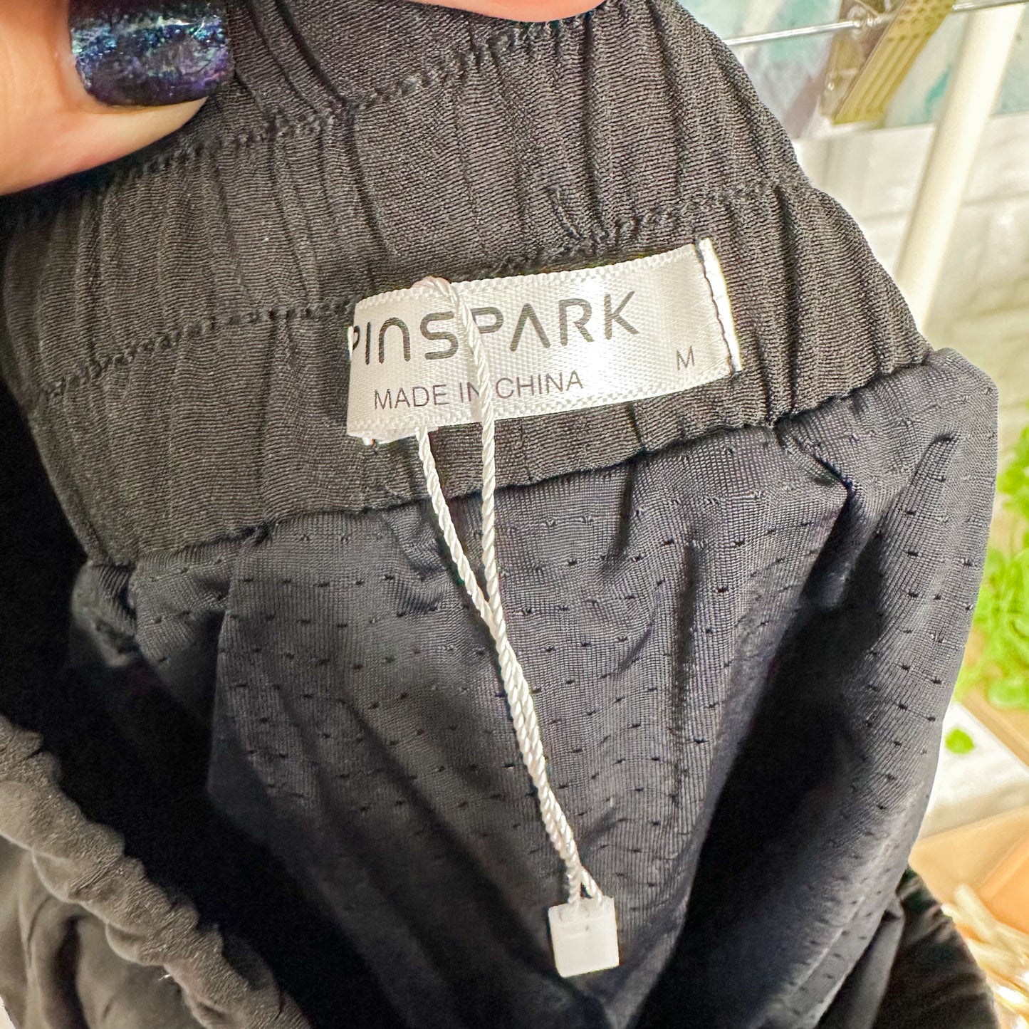 Pinspark New Black High Rise Shorts (M)