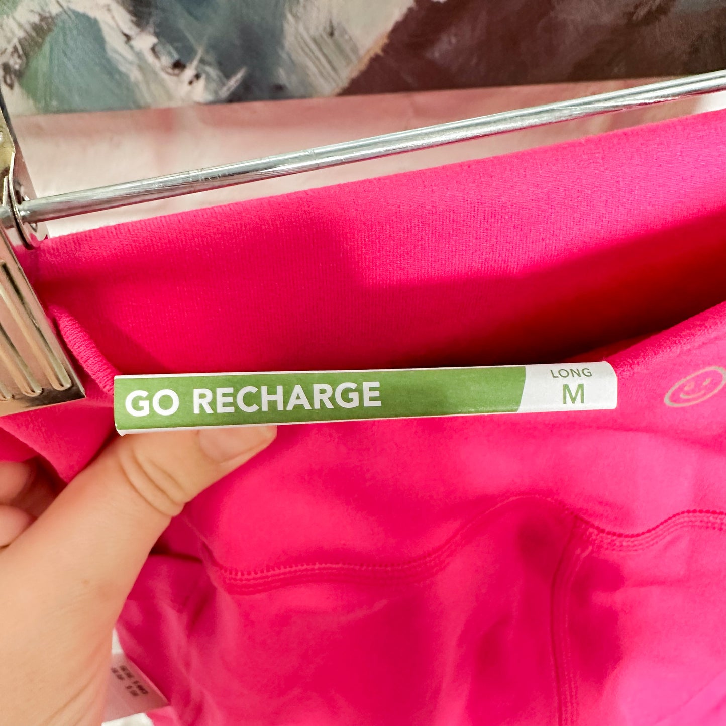Hollister Gilly Hicks New Pink Recharge High Rise Leggings Size Medium Long