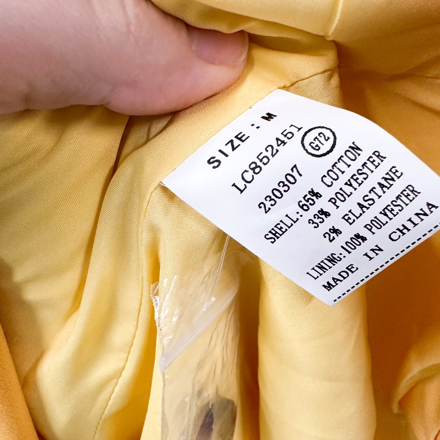 New Yellow Blazer Jacket Size Medium