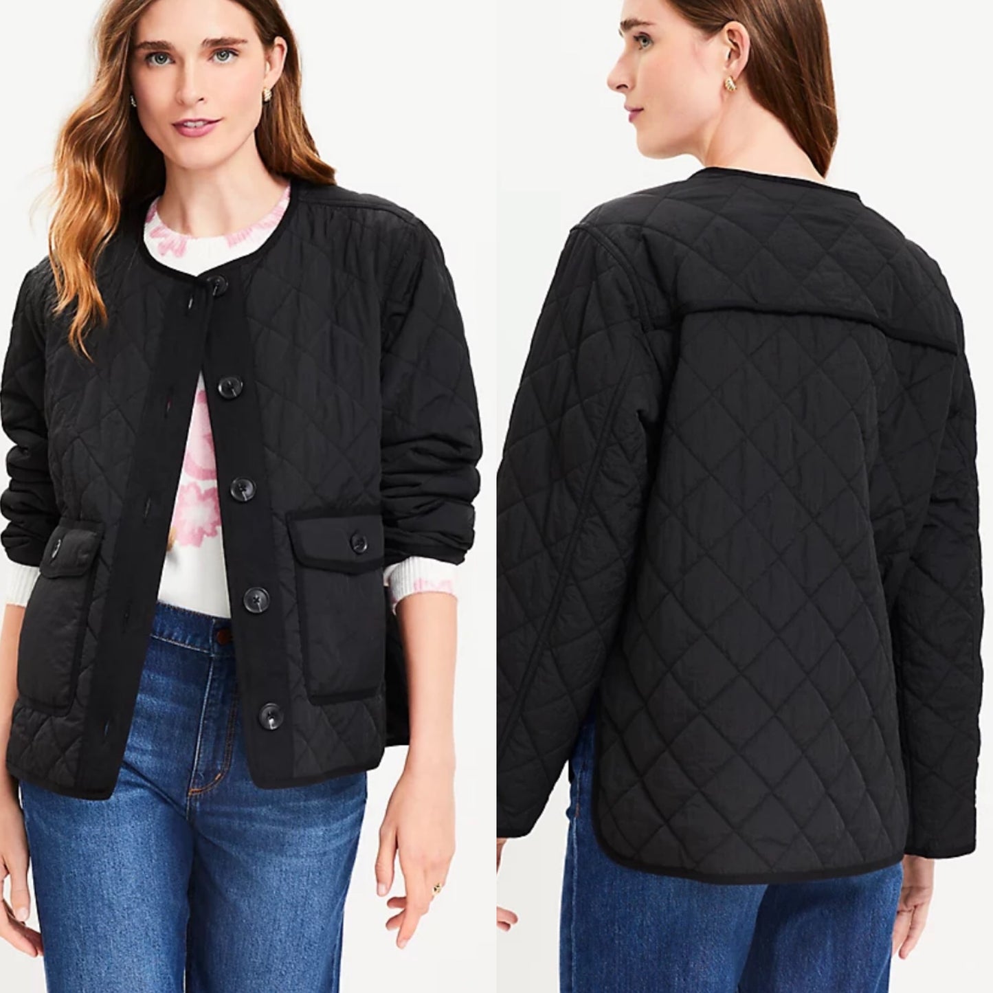 LOFT New Quilted Field Jacket  (XS)