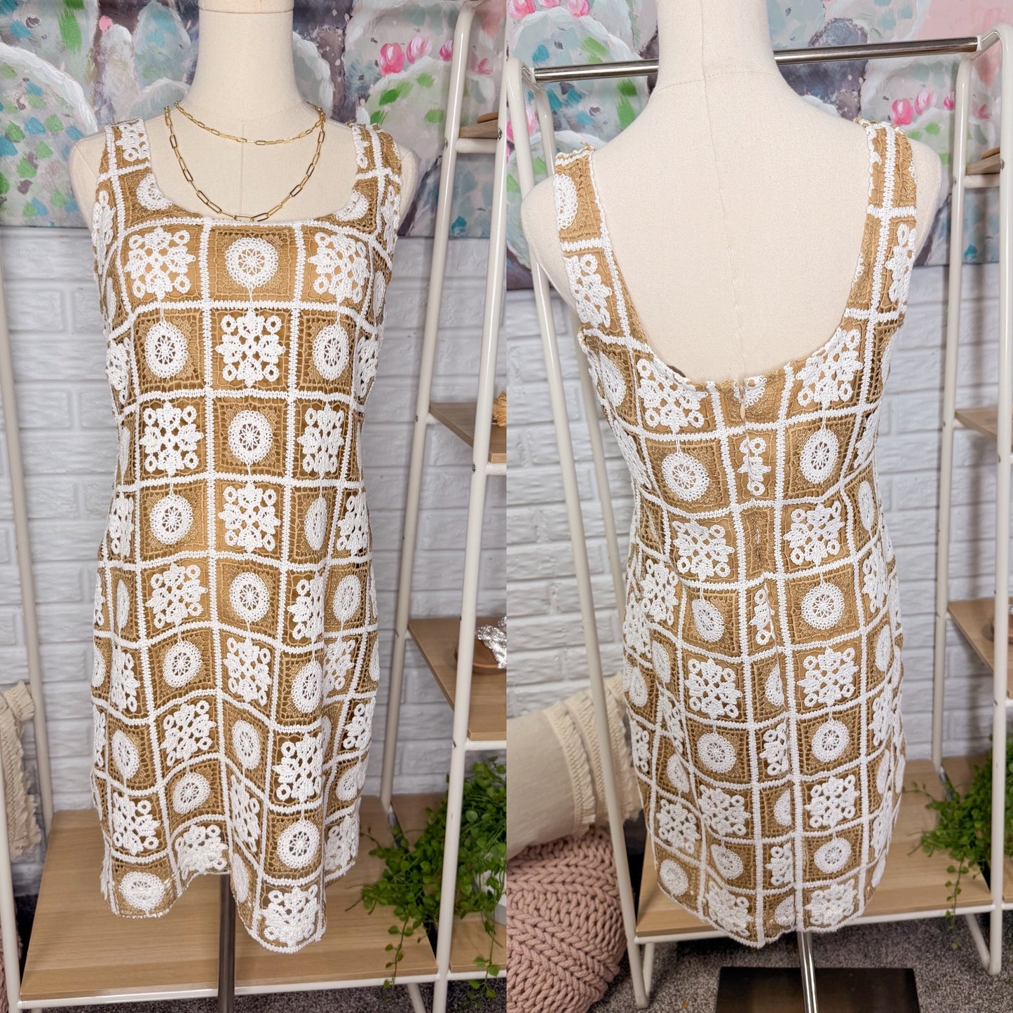 LOFT New Crochet Tank Mini Dress (0)