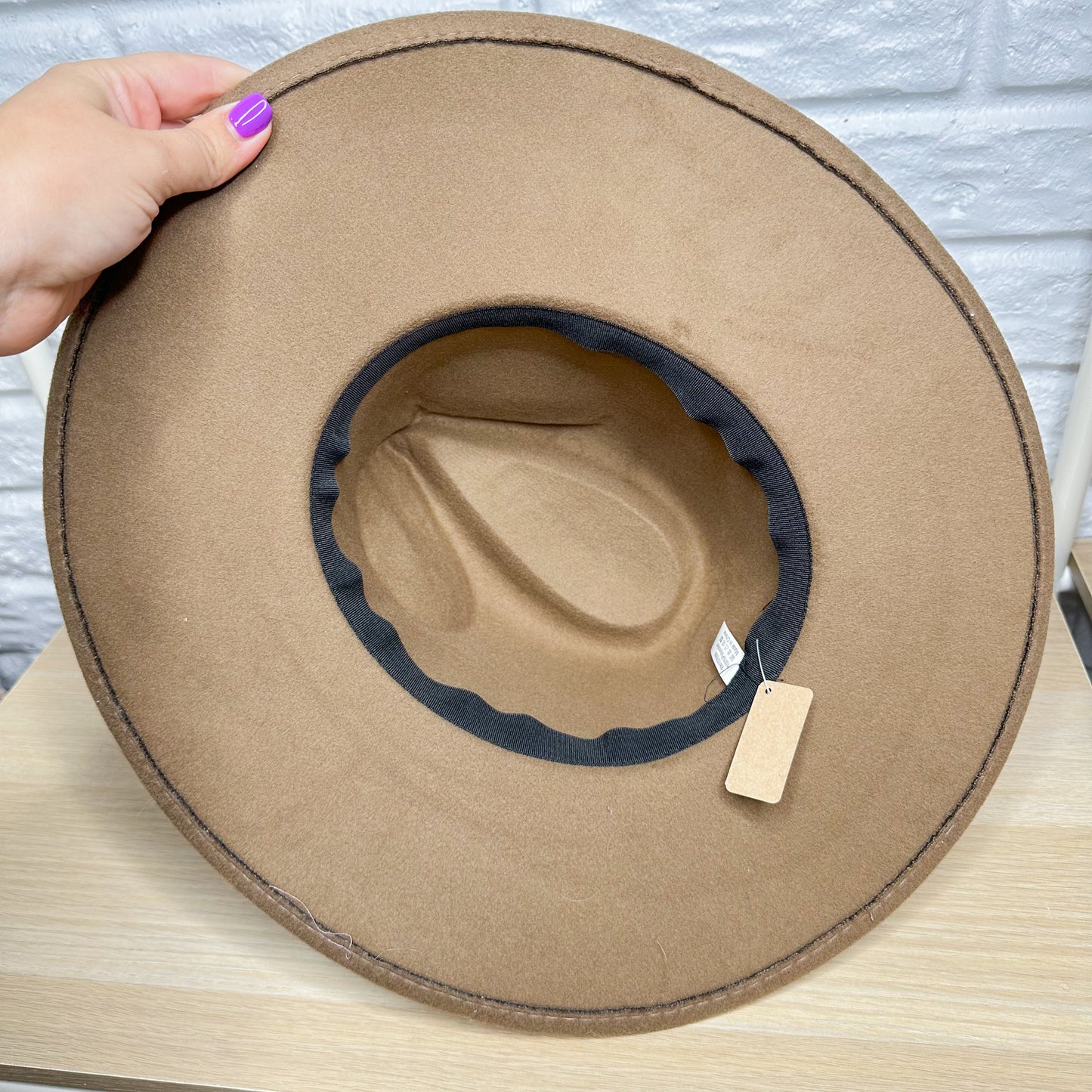 Sew In Style New Brown Fedora Hat