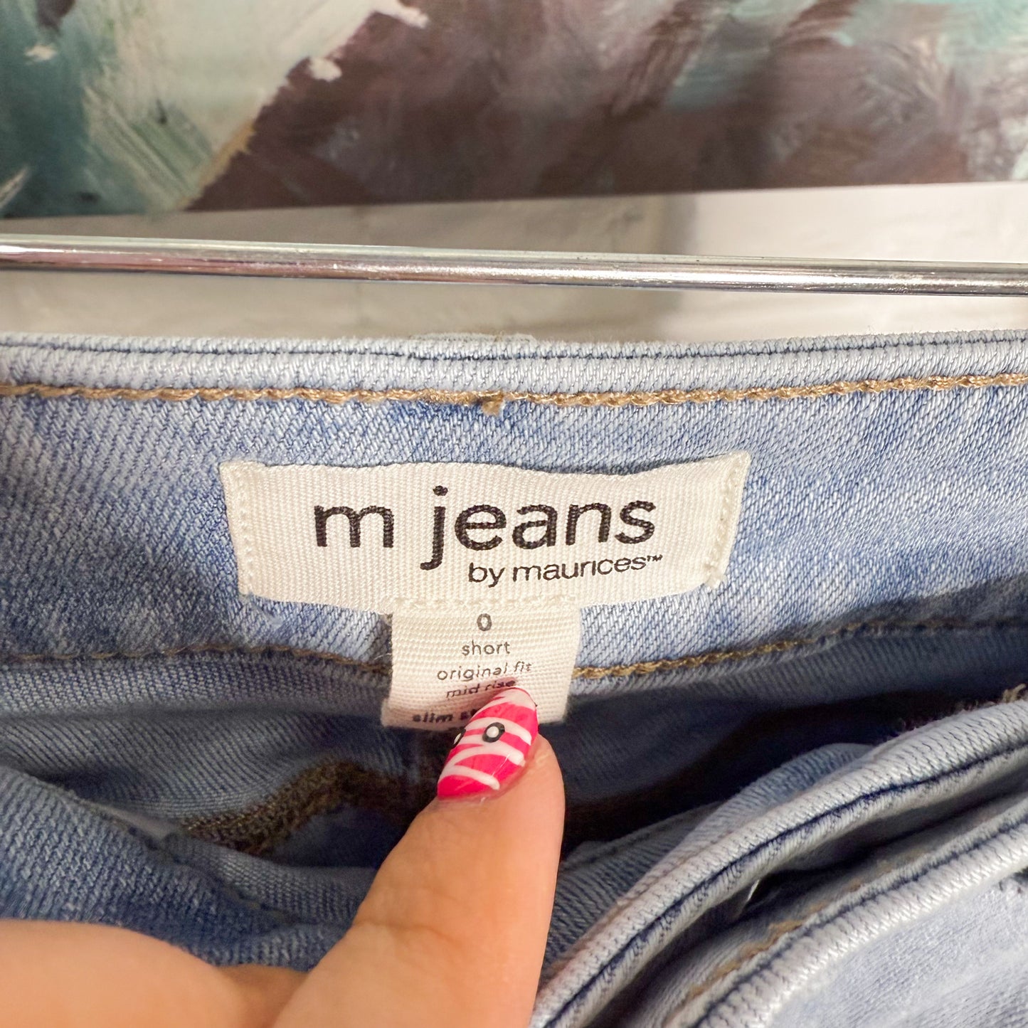 Maurice’s M Jeans Mid Rise Slim Straight Leg (0 short)