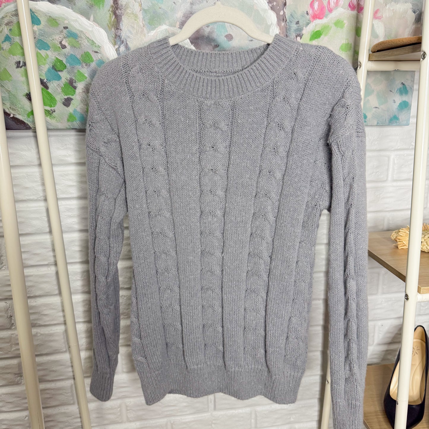 Chartou Grey Sweater Skirt Set (M)