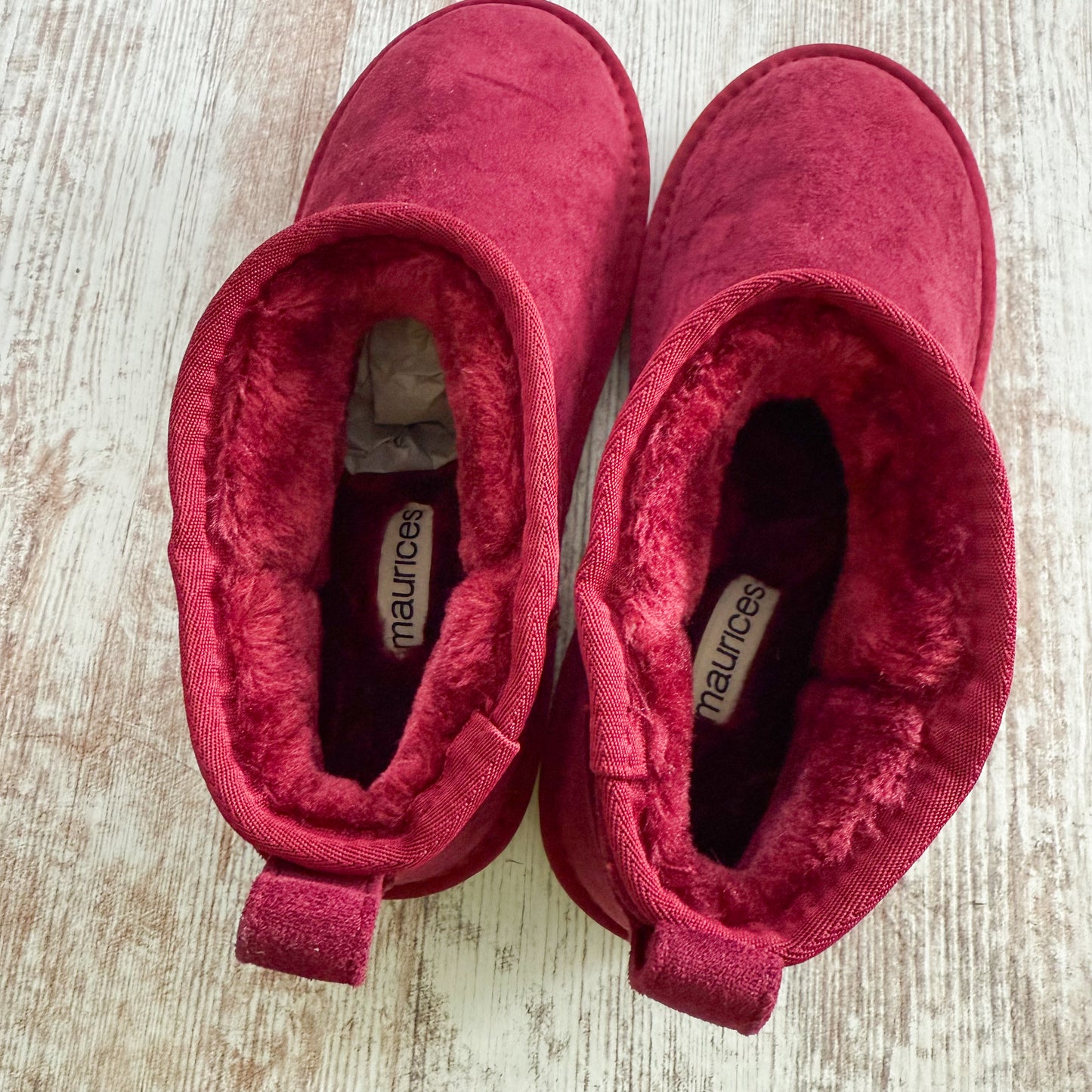 Maurice’s New SuperCush Red Charlie Ankle Boot Size 6