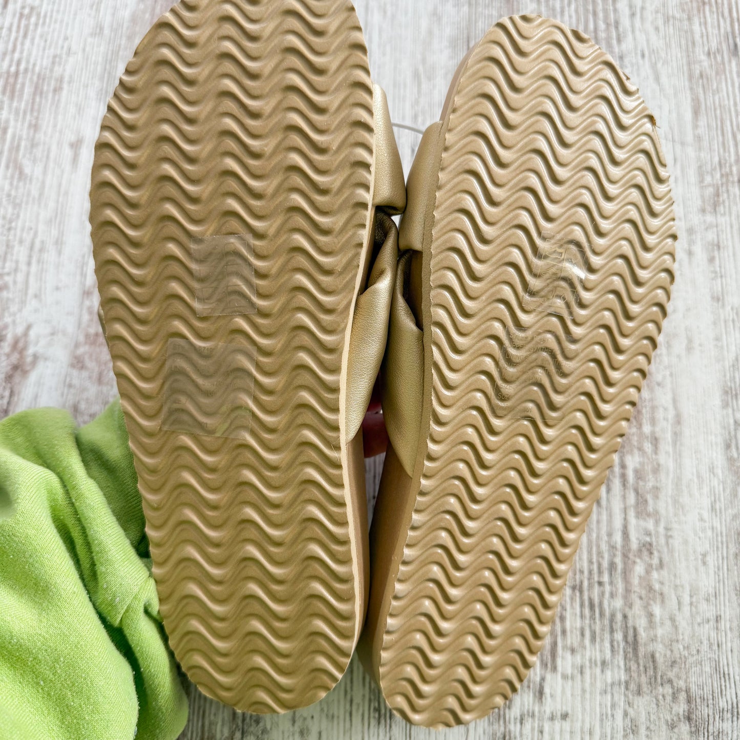 J Crew New Metallic Gold Slide Sandal (7)