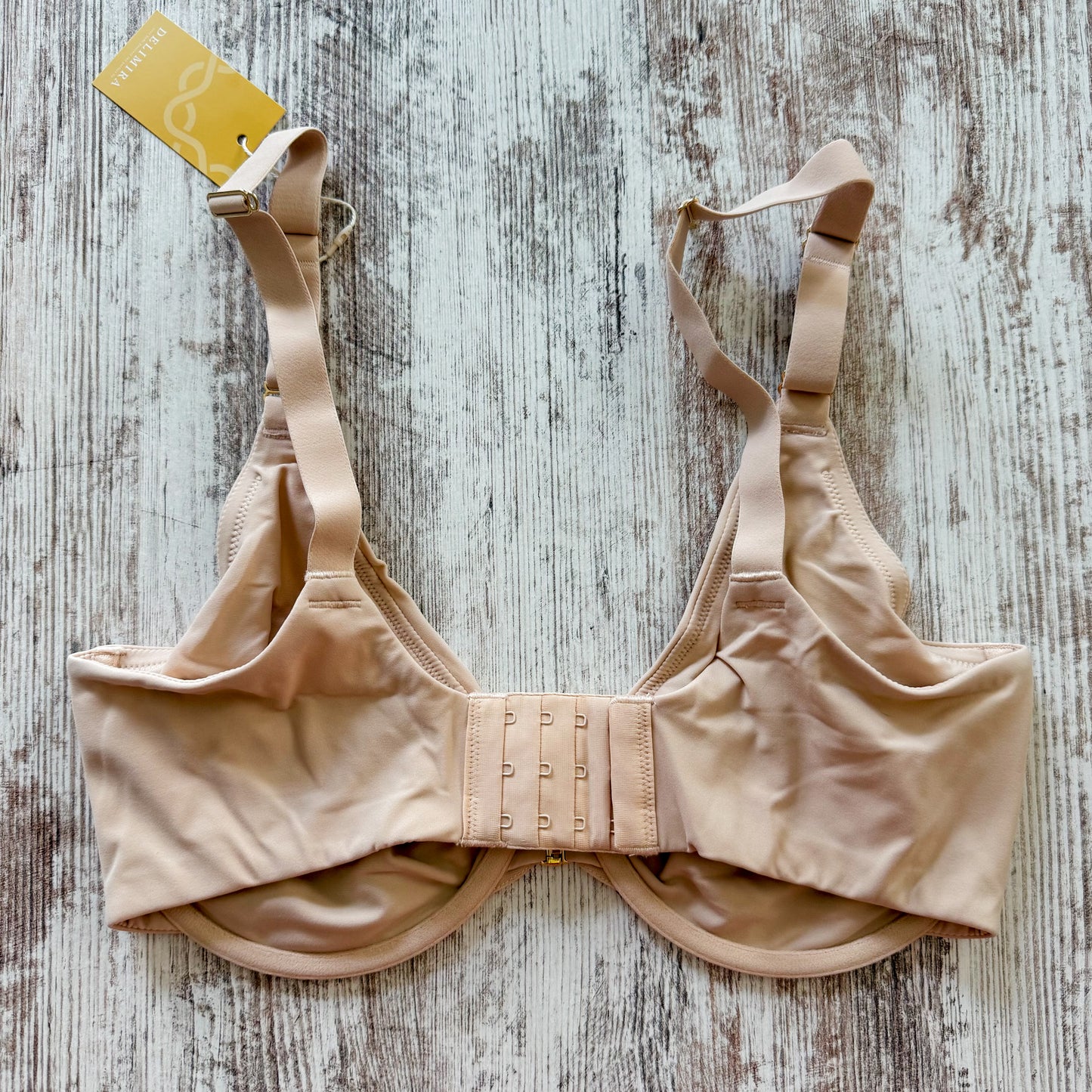 Delimira New Beige Front Closure Bra (34E)