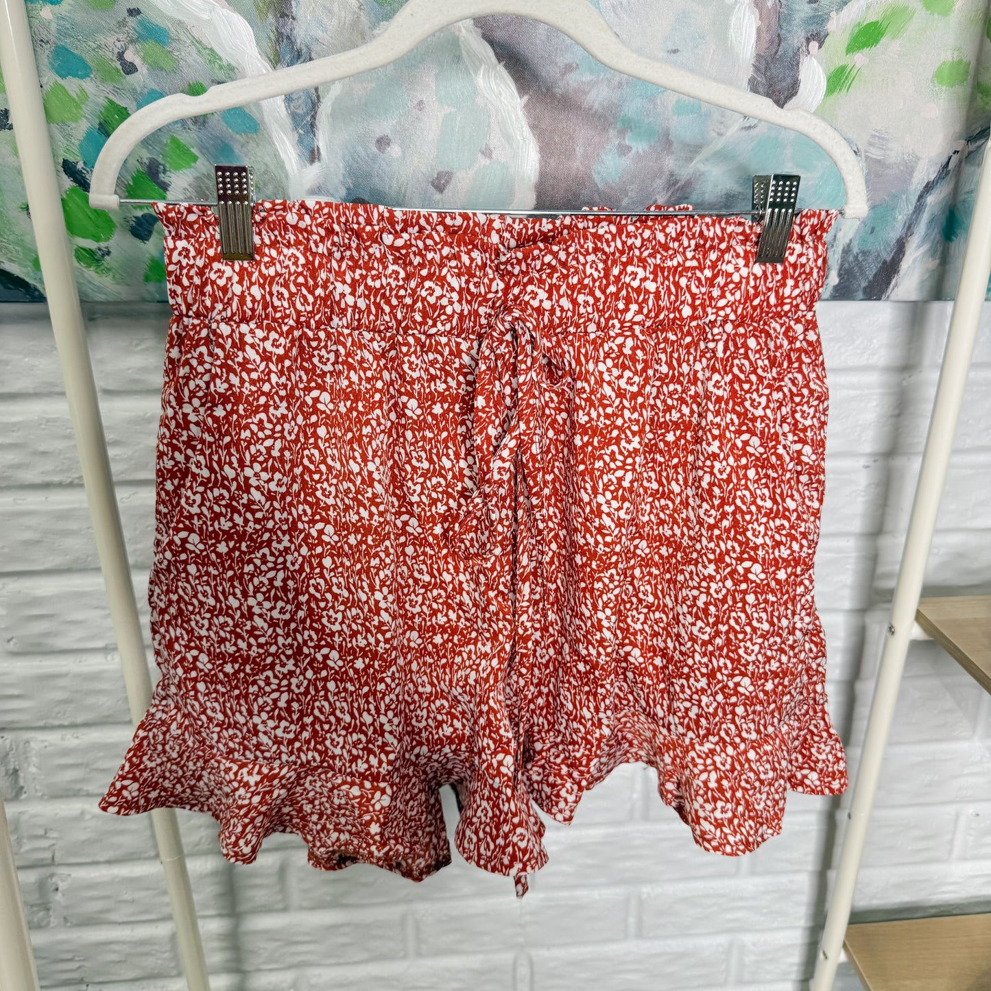 BTFBM New Orange Floral Shorts (M)