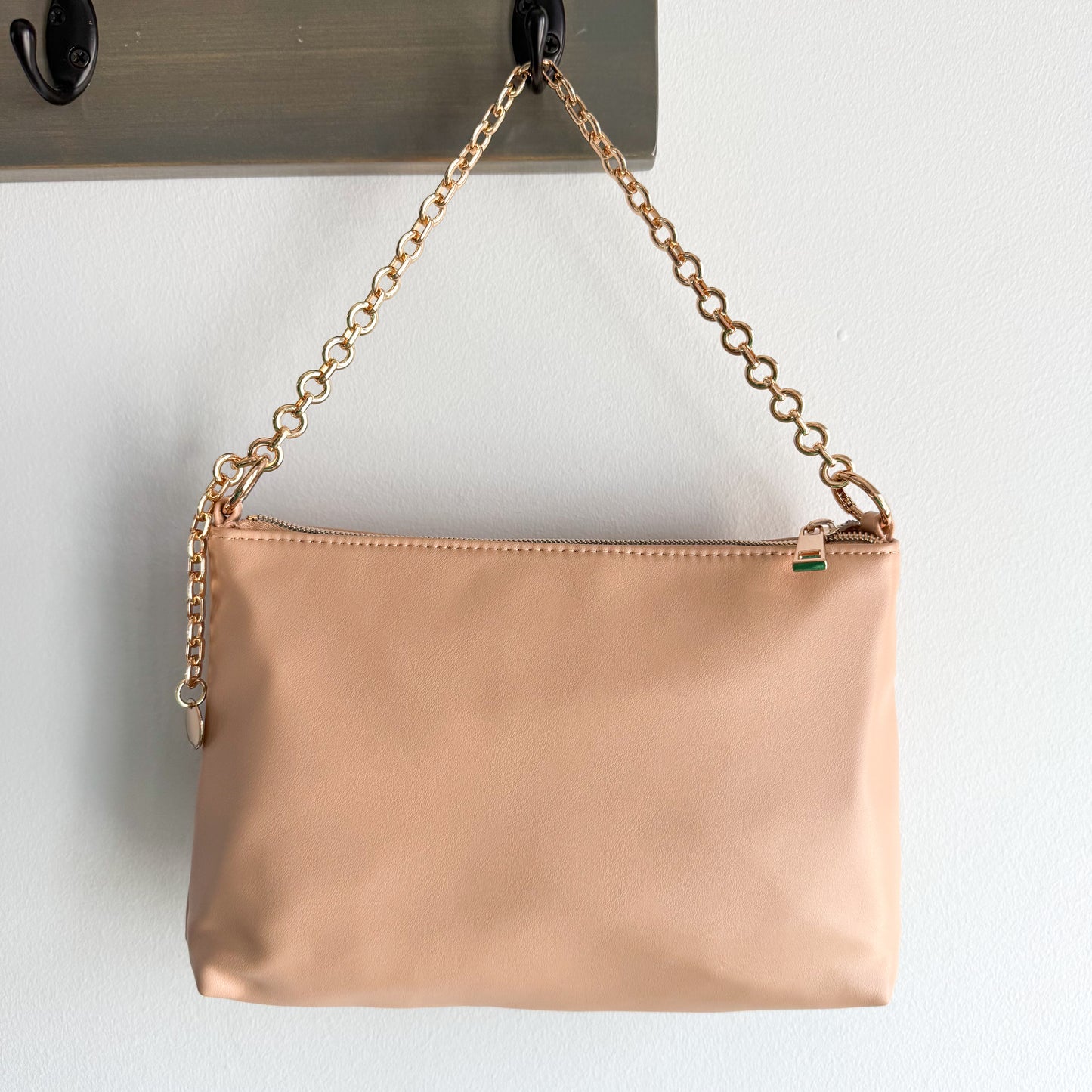 A New Day New Woven Faux Leather Clutch