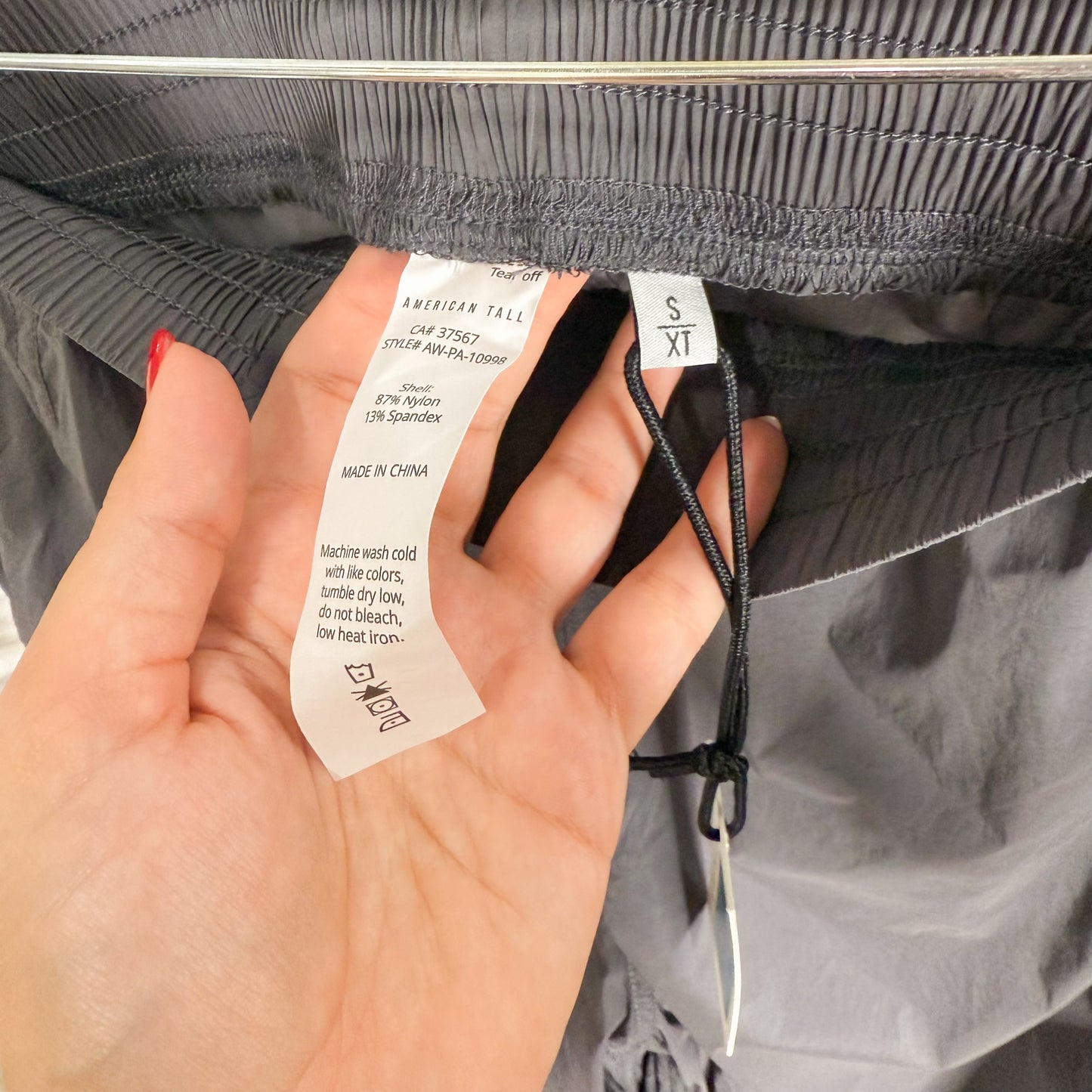 American Tall New Parachute Pants in Grey (Small XT)