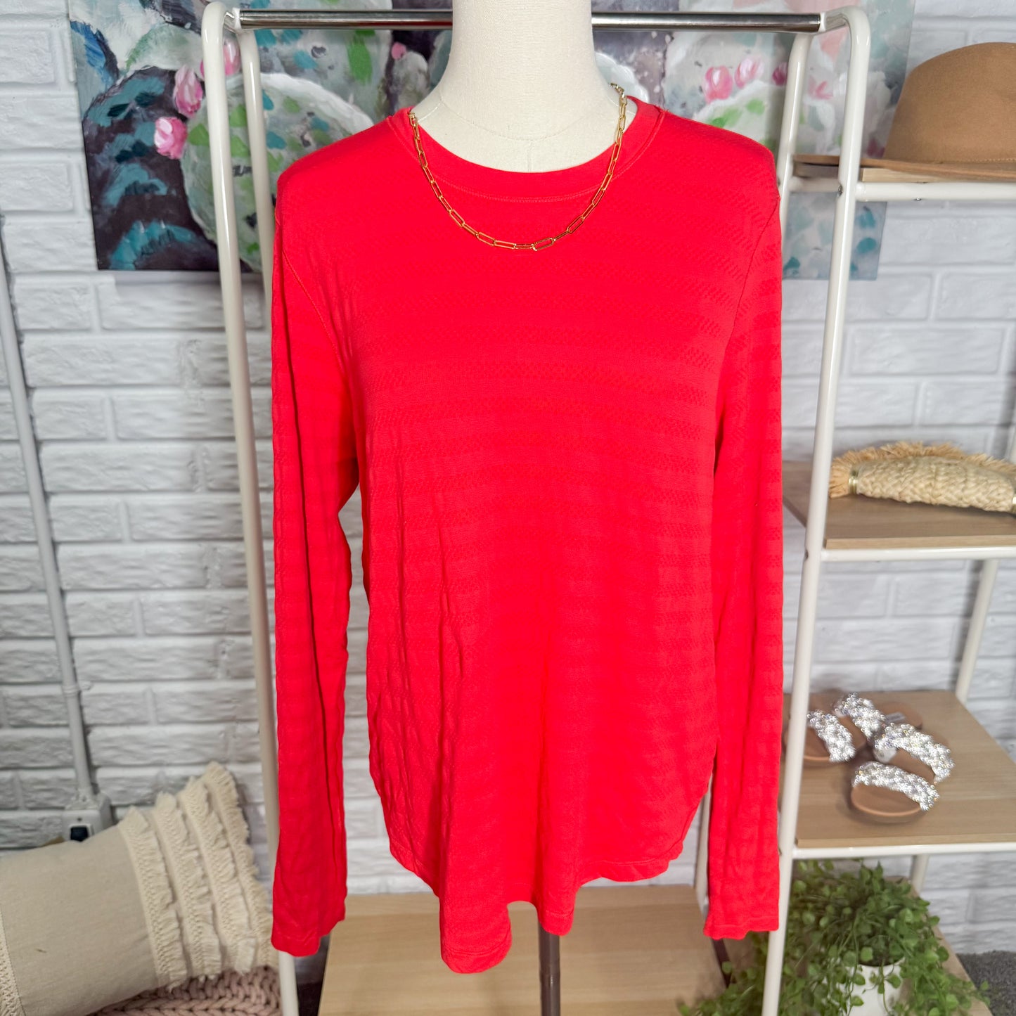 DSG Red Movement Seamless Long Sleeve Shirt (M)