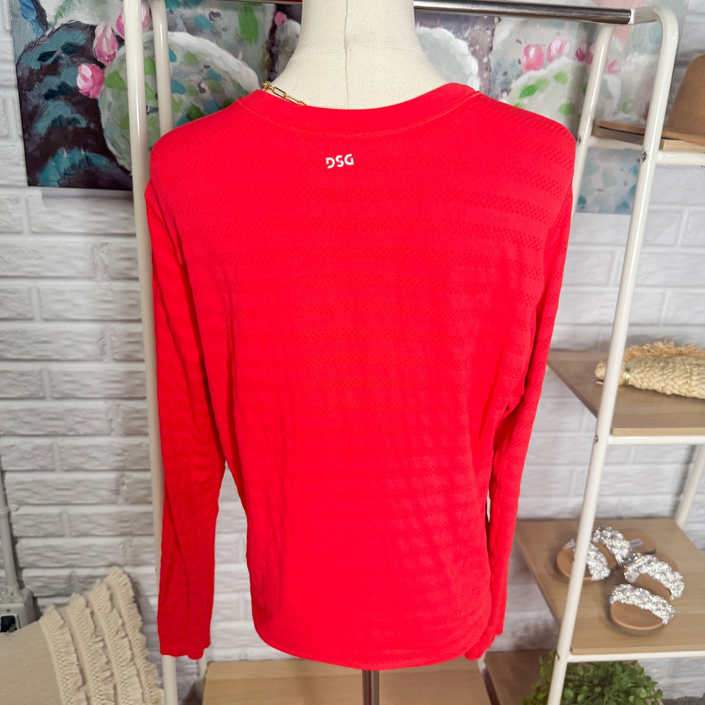 DSG Red Movement Seamless Long Sleeve Shirt (M)