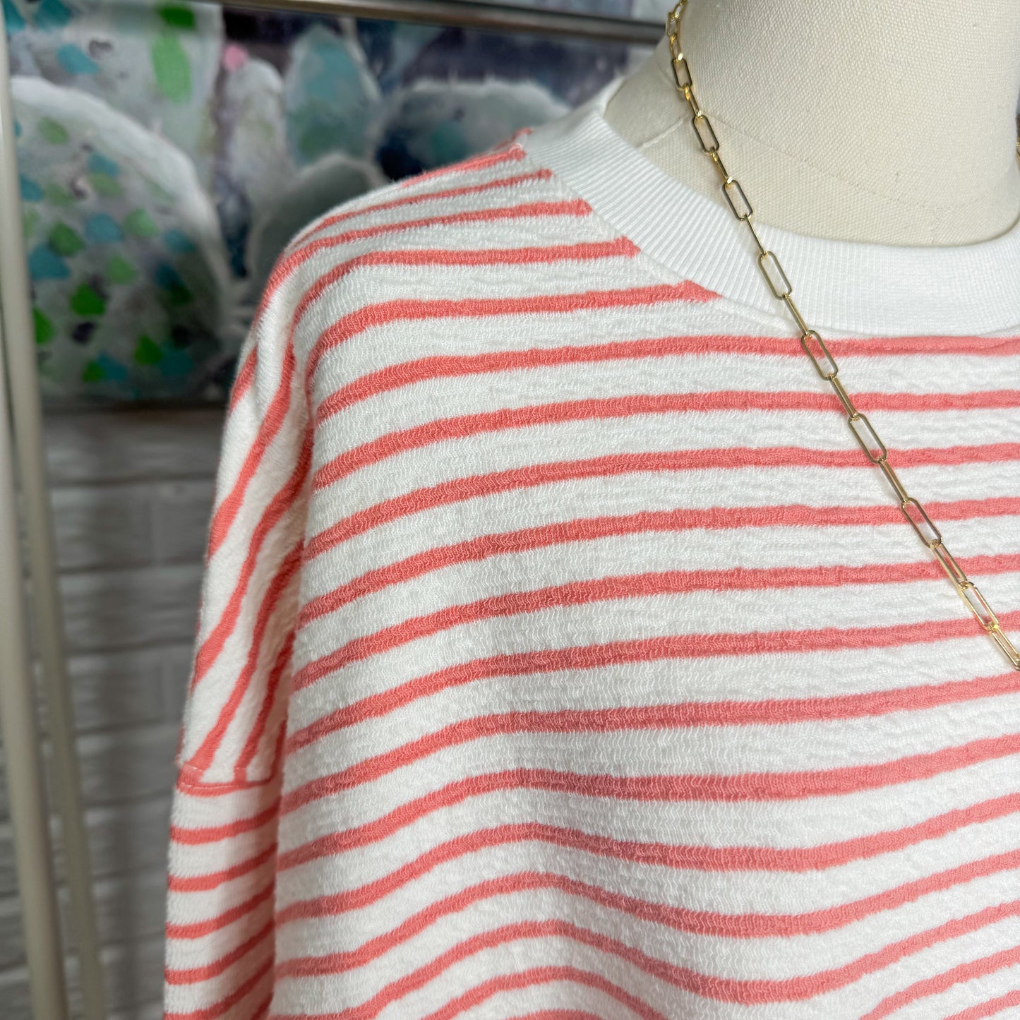 American Eagle Striped Oversized Sweater (XS)