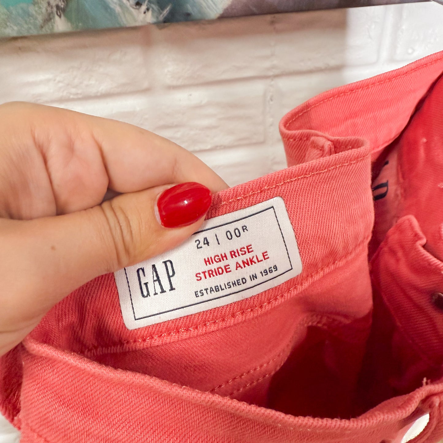 Gap High Rise Stride Wide-Leg Ankle Jeans (24/00)