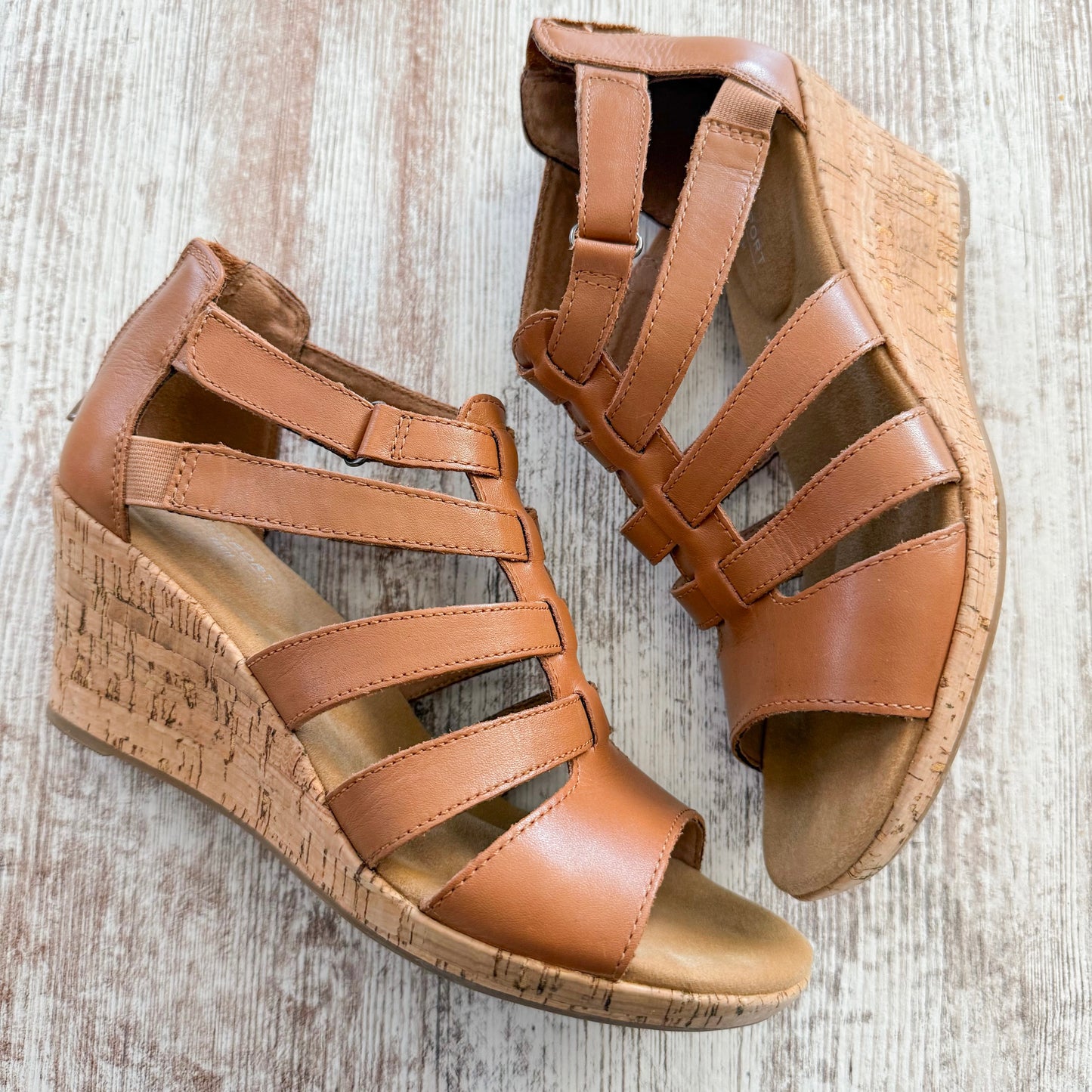Rockport Women's Briah Gladiator Wedge Sandal (8.5)
