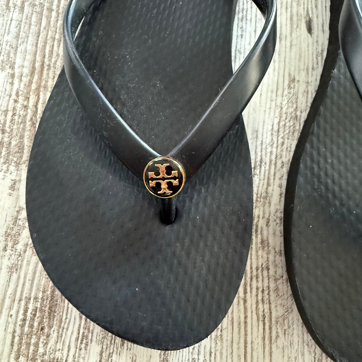 TORY BURCH Reva FLIP FLOPS in Black (7)