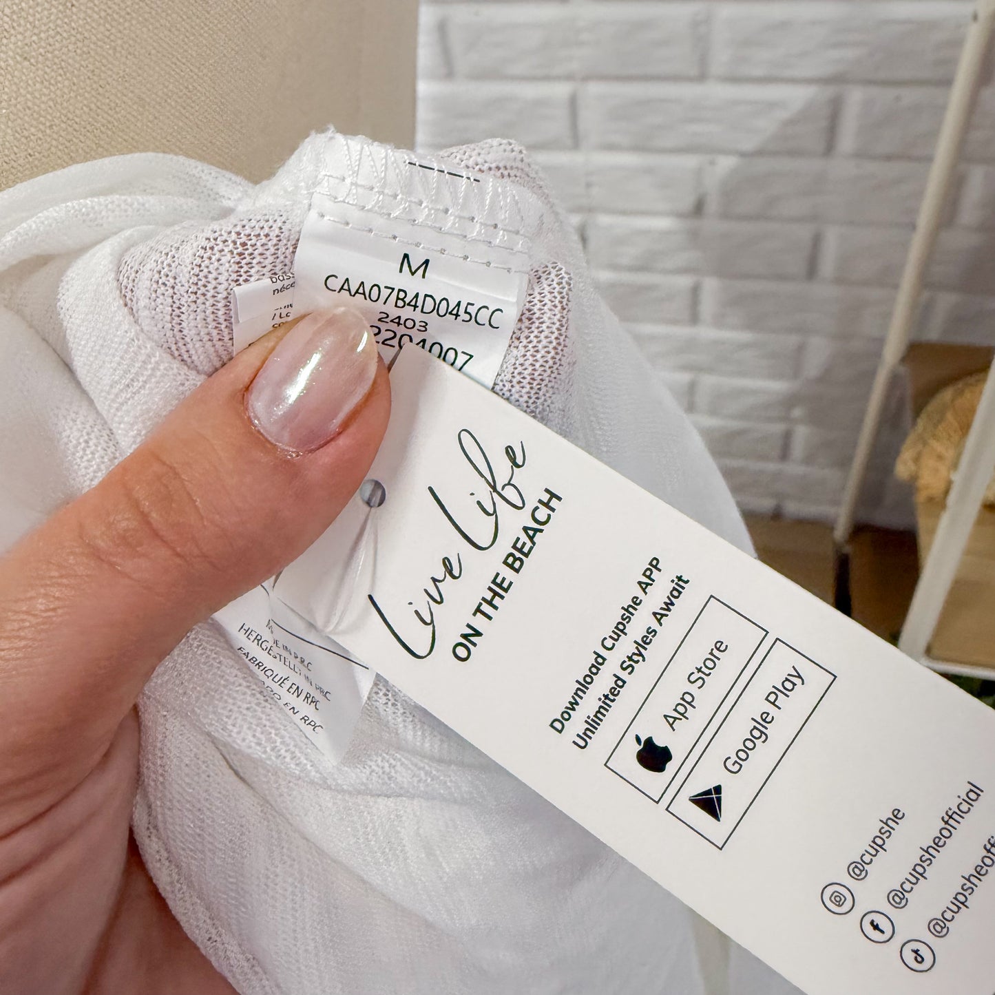 Maurice’s NEW White Round Neck Smocked Waist Cover-Up Dress (M)